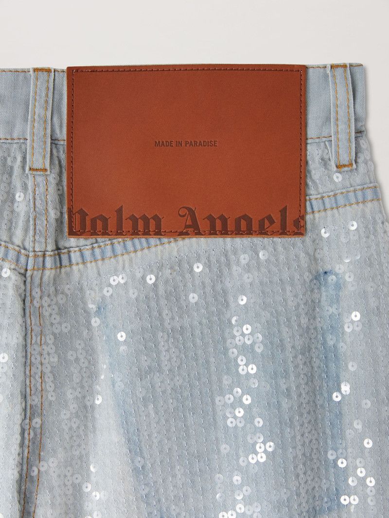 Palm Angels o1y1125 Denim Pant in Light Blue Size 27" / US 4 / IT 40 - 3 Thumbnail