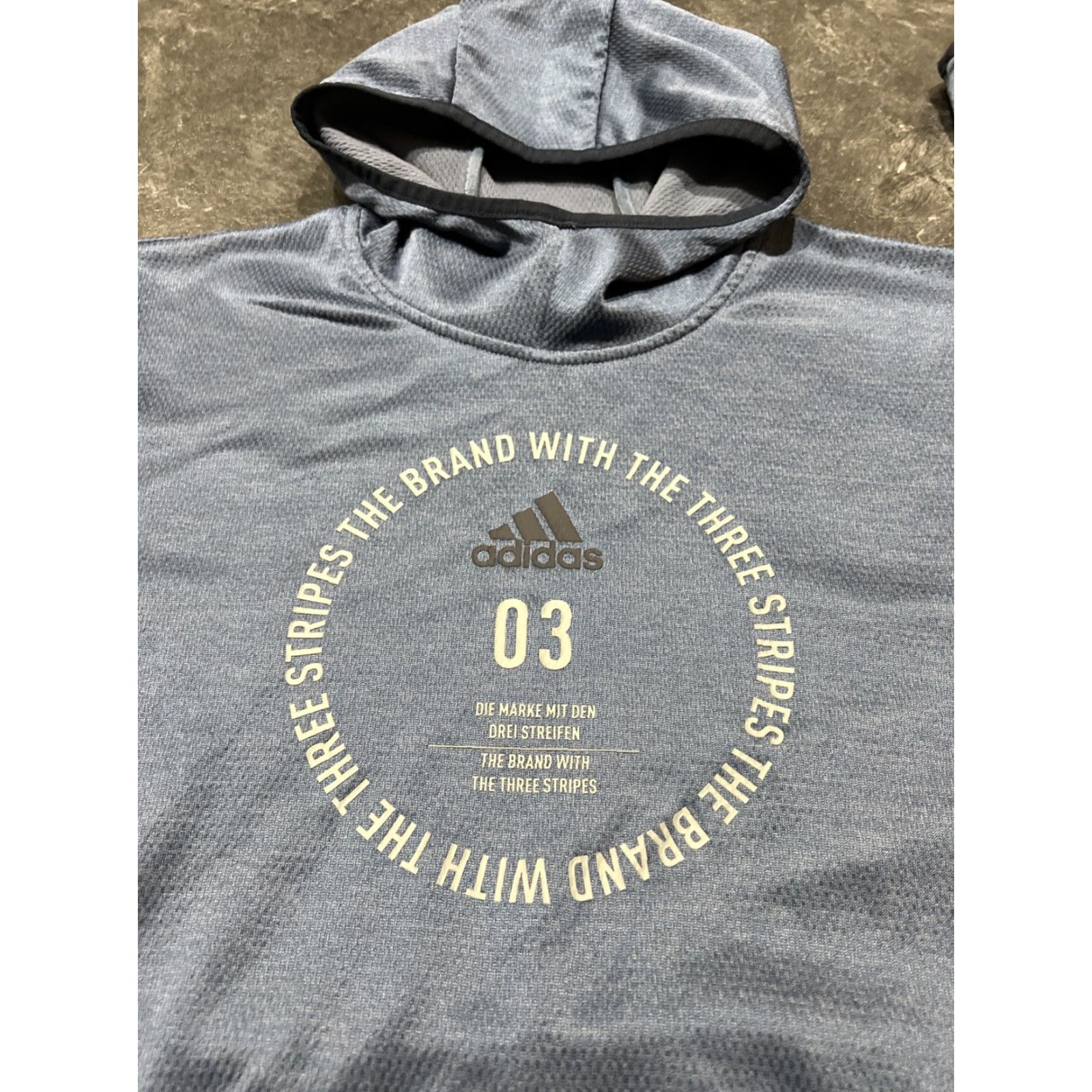 Adidas ADIDAS Hoodie Climacool Pullover Blue M Mens Regular Fit Hooded Sweatshirt with Logo 3 Stripes Size US M / EU 48-50 / 2 - 3 Thumbnail