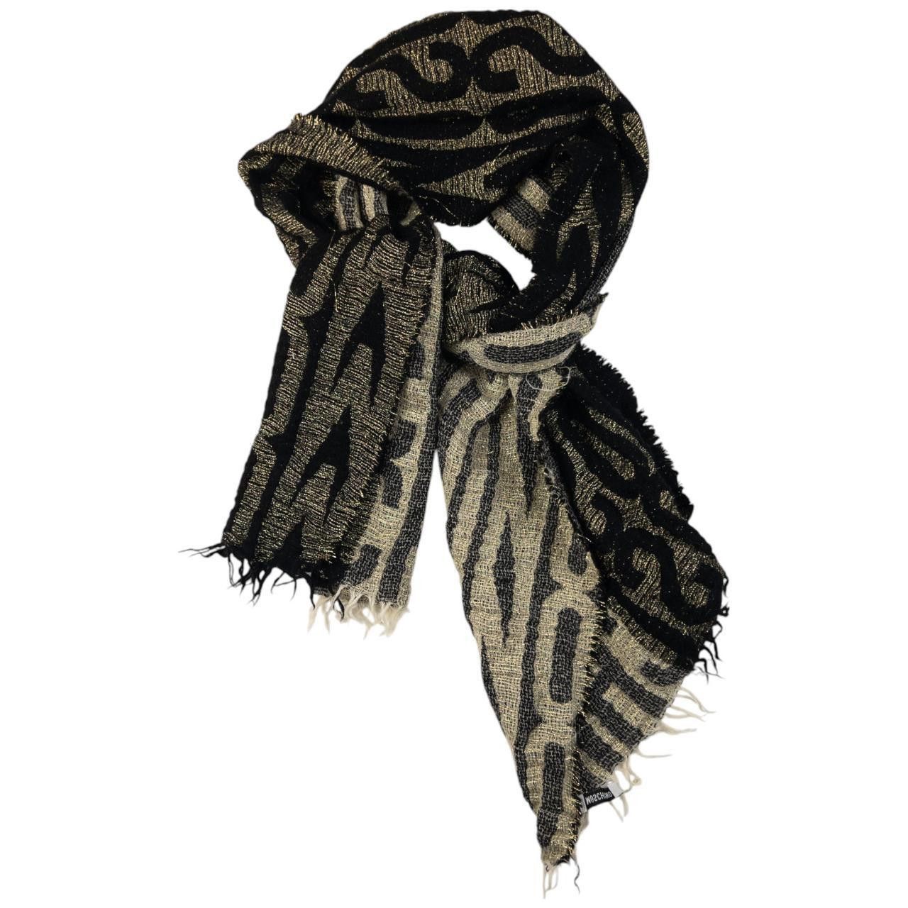Moschino Vintage Moschino Monogram Text Scarf Size ONE SIZE - 5 Thumbnail