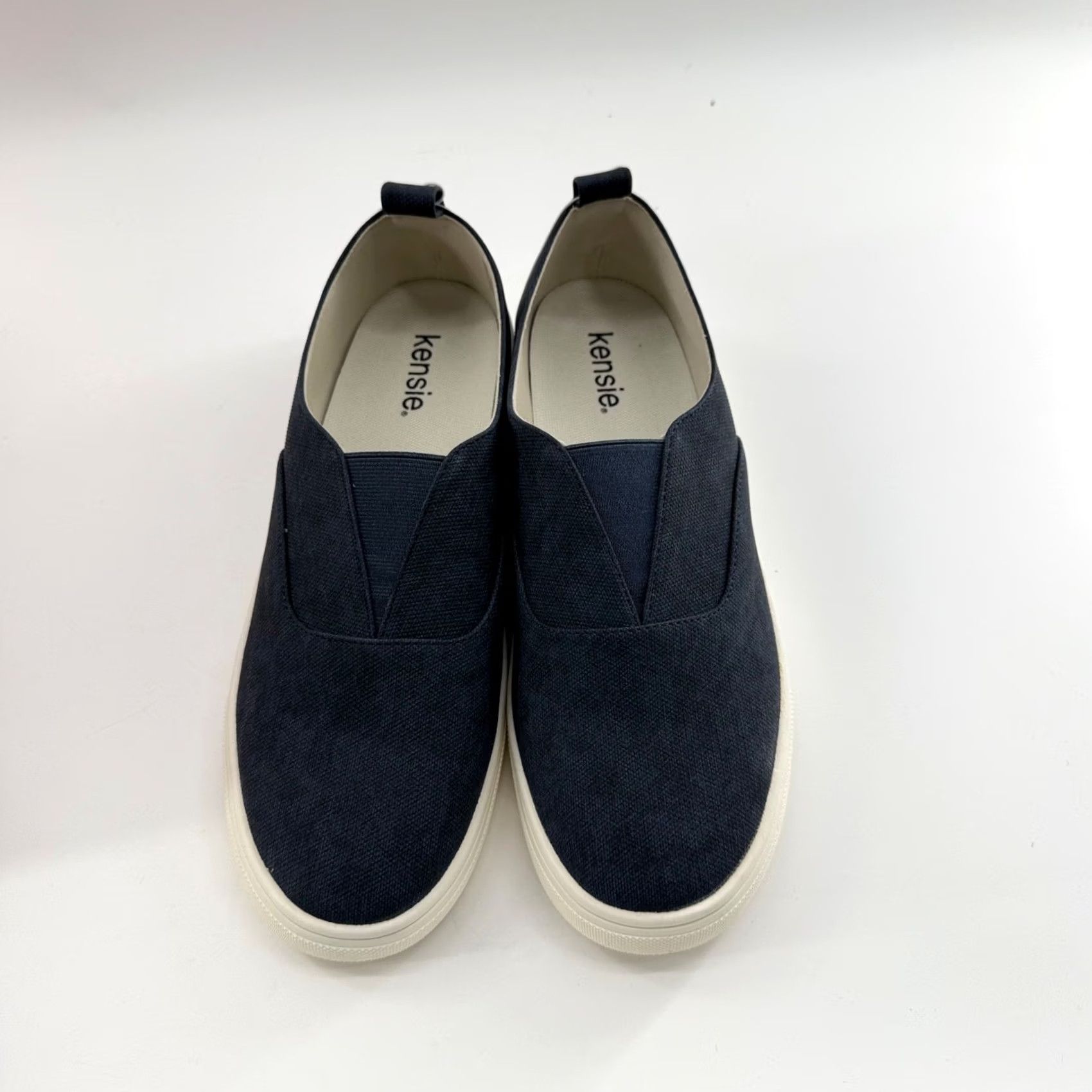 Vintage Kensie Salia Slip-On Sneaker Navy Textile Casual Walking Womens Shoes Blue Flat Footwear Modern Lightweight Comfort Size US 10 / IT 40 - 5 Thumbnail