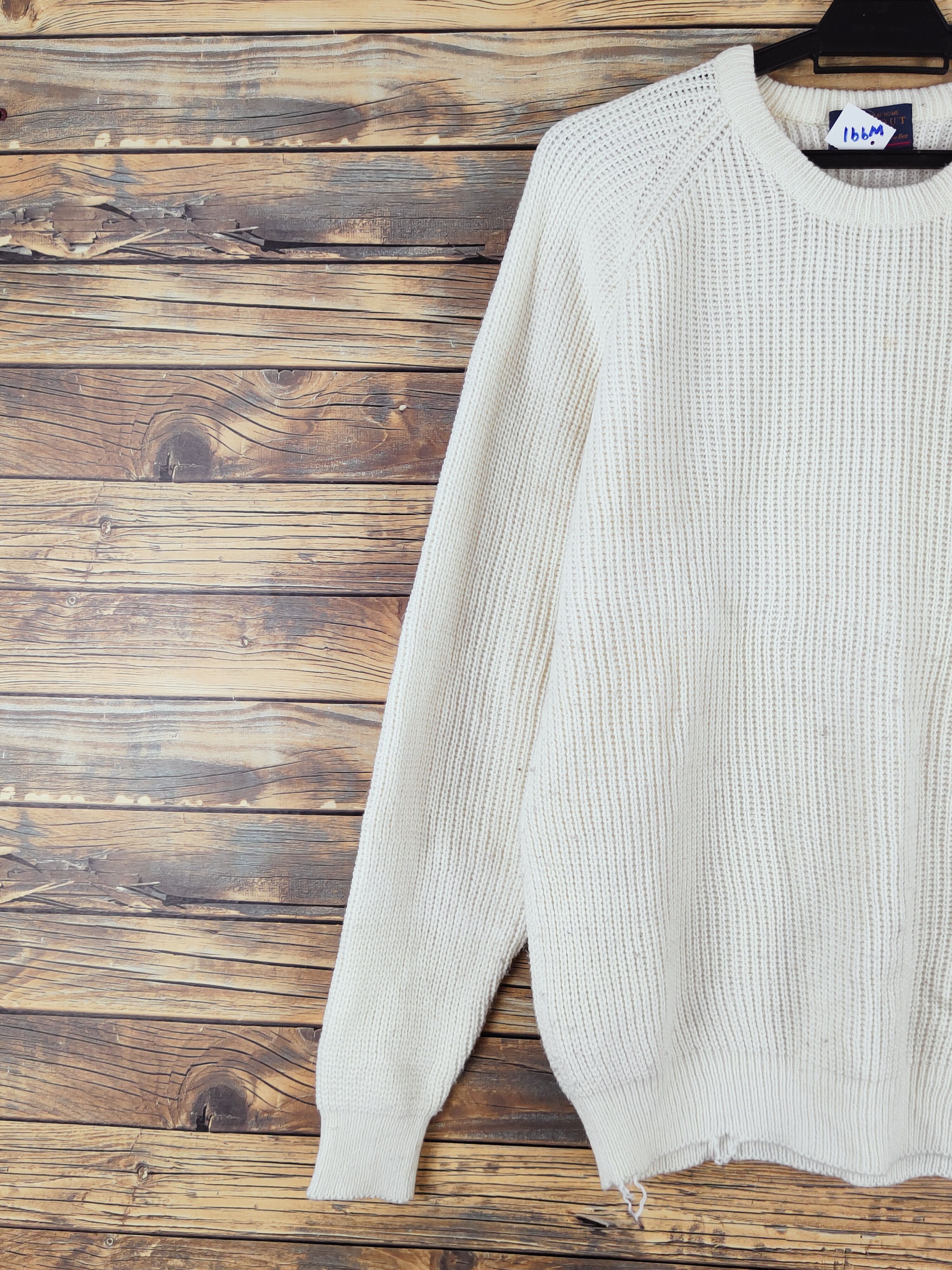 Japanese Brand Sold Out Ivory Knitwear Sweatshirts #W991 Size M / US 6-8 / IT 42-44 - 3 Thumbnail