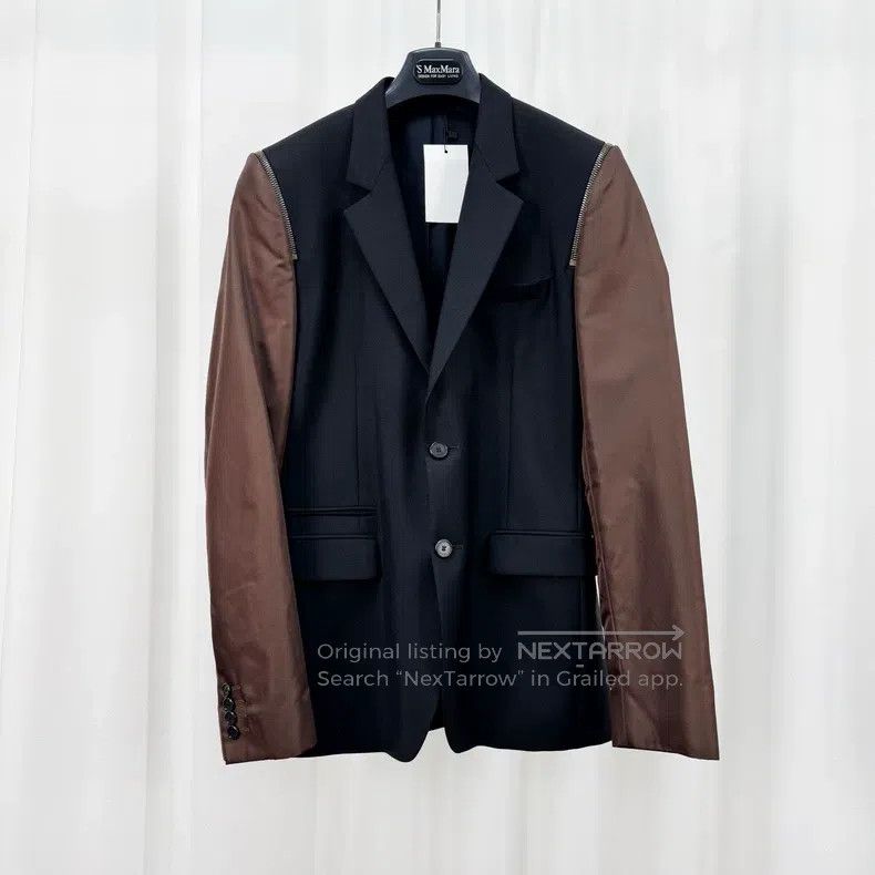Givenchy Zipper Splicing suit jacket