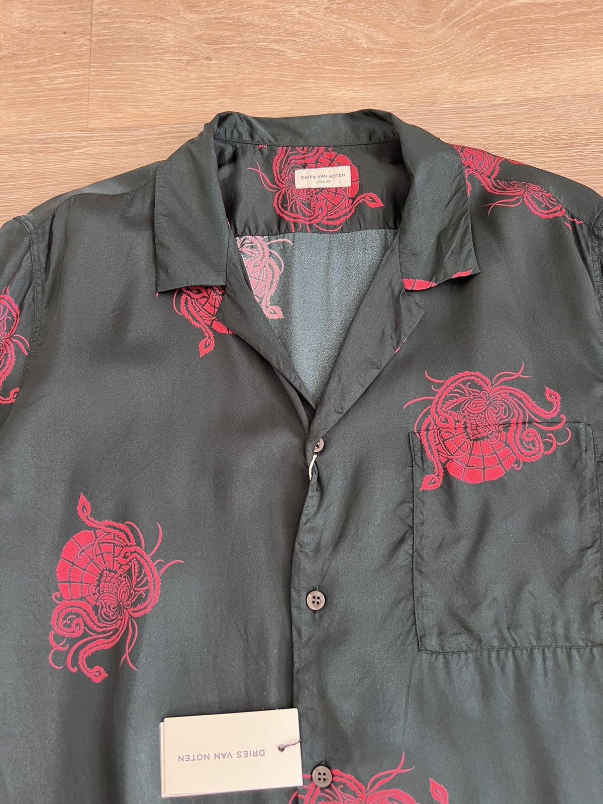 Dries Van Noten $600-700 viscose short-sleeved shirt, camp collar, IT50 Size US M / EU 48-50 / 2 - 4 Thumbnail