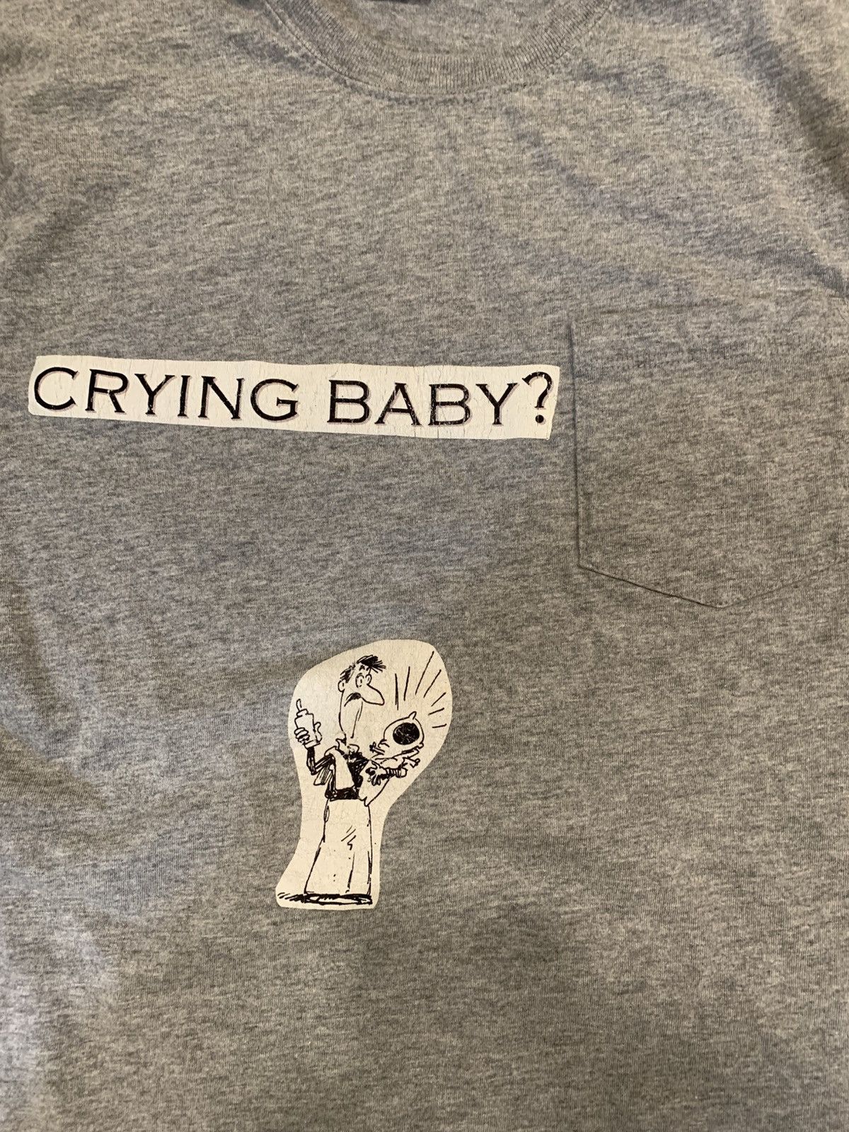 Basic Editions Crying Baby ? put a tit in in tee Size US S / EU 44-46 / 1 - 2 Thumbnail