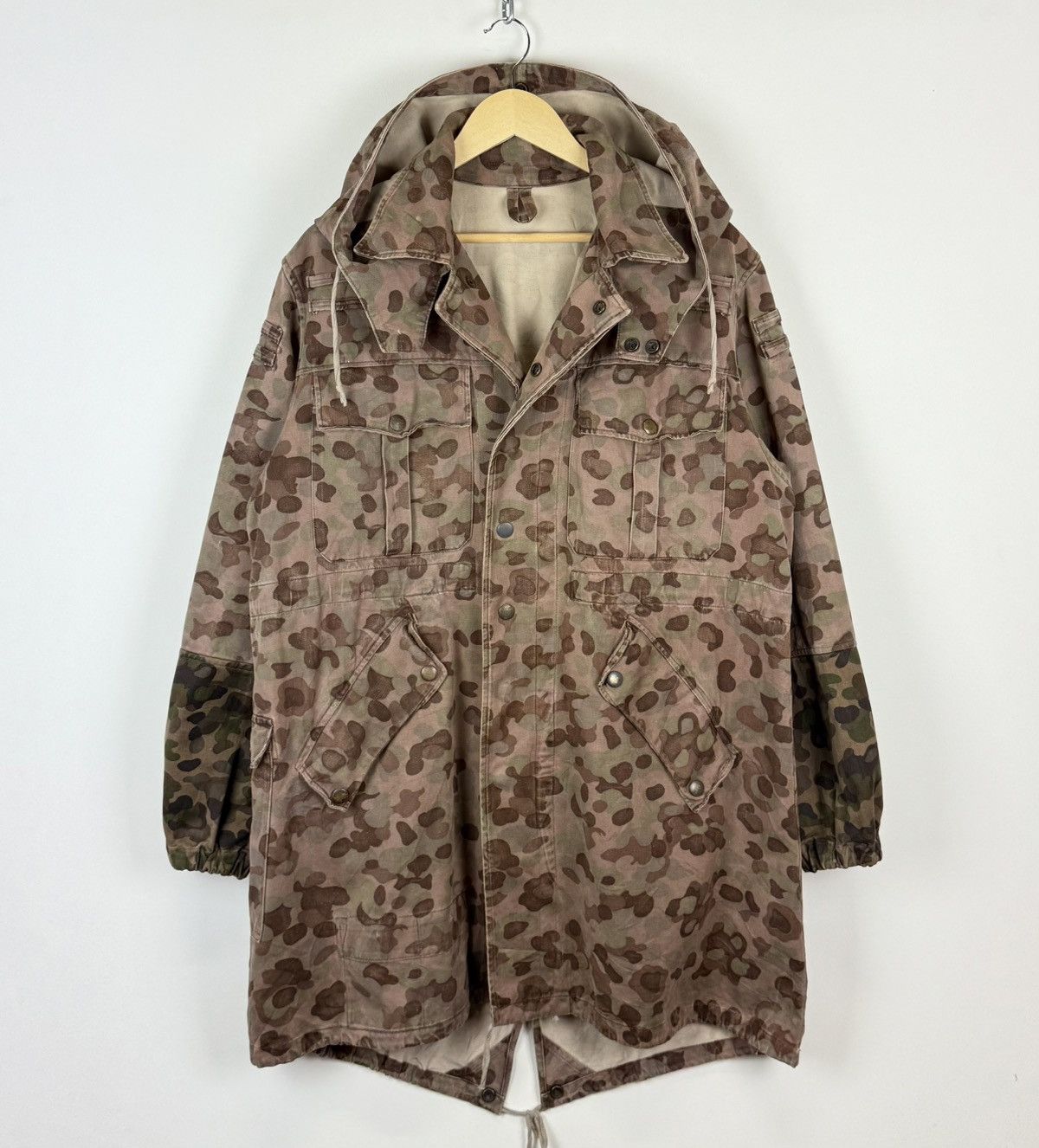 Vintage Vintage Austrian Army Kaz 57 Pea Dot Camo Parka Coat Jacket Size US XL / EU 56 / 4 - 1 Thumbnail