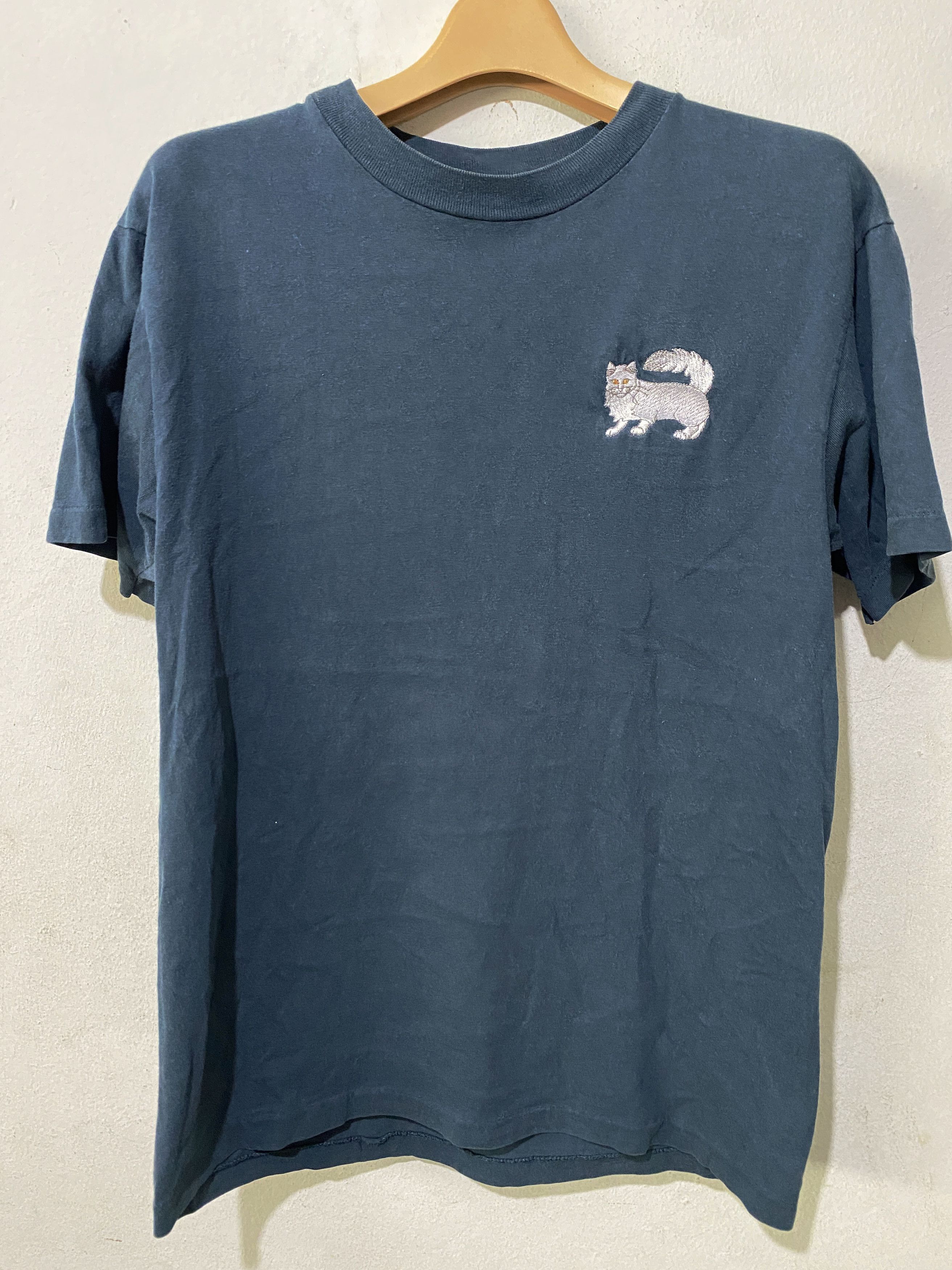 Vintage Vintage Embroidery White Cat Shirt Size US XS / EU 42 / 0 - 1 Thumbnail