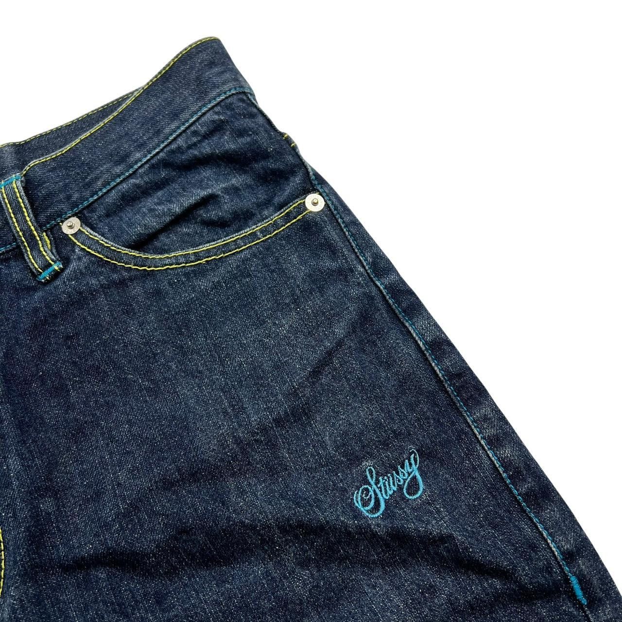 Stussy Vintage Stussy Embroidered Denim Shorts / Jorts - Waist 32 Size US 32 / EU 48 - 4 Thumbnail