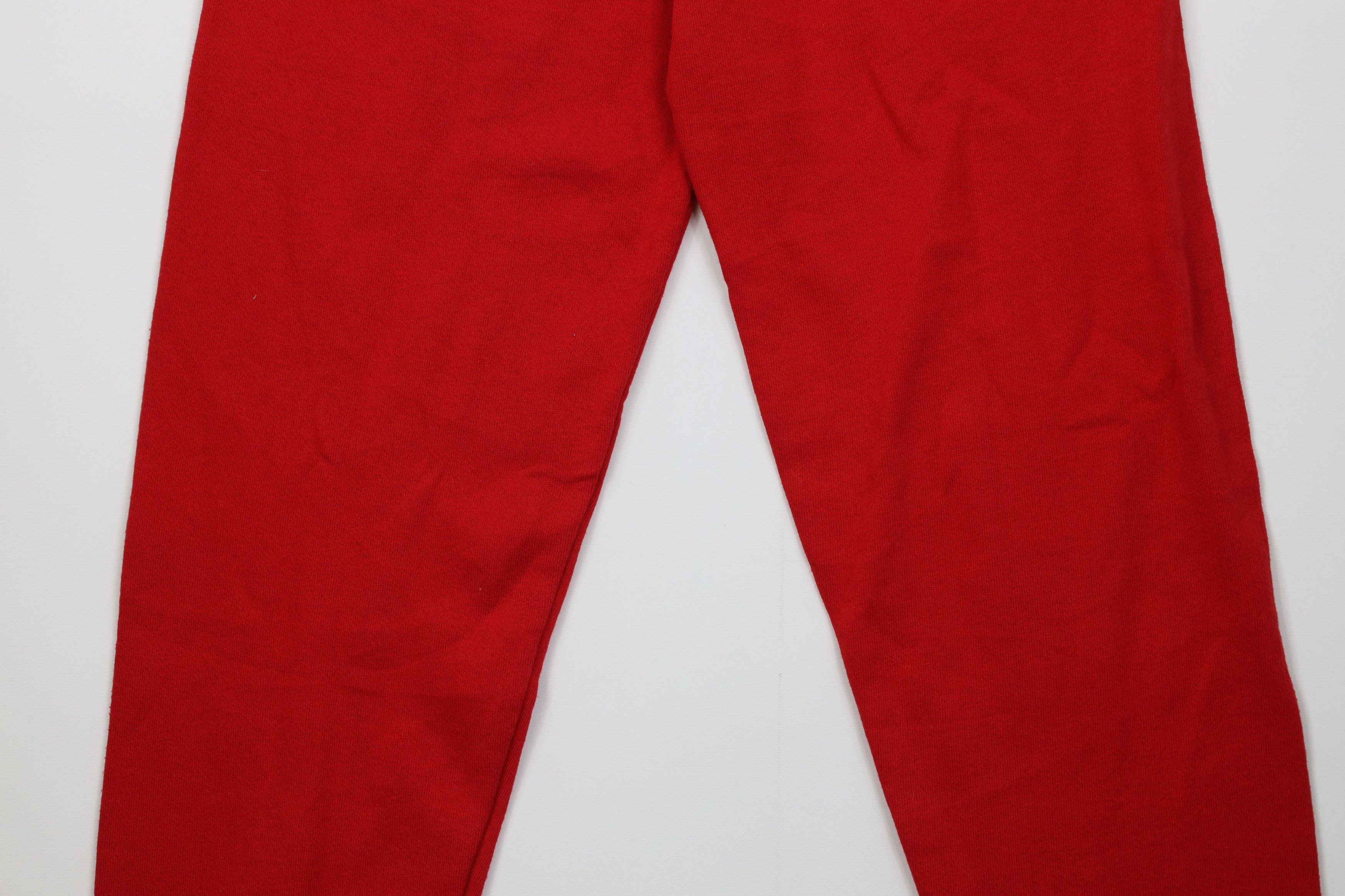 Vintage Deadstock Vintage 90s Streetwear Sweatpants Joggers Red USA Size US 34 / EU 50 - 3 Thumbnail