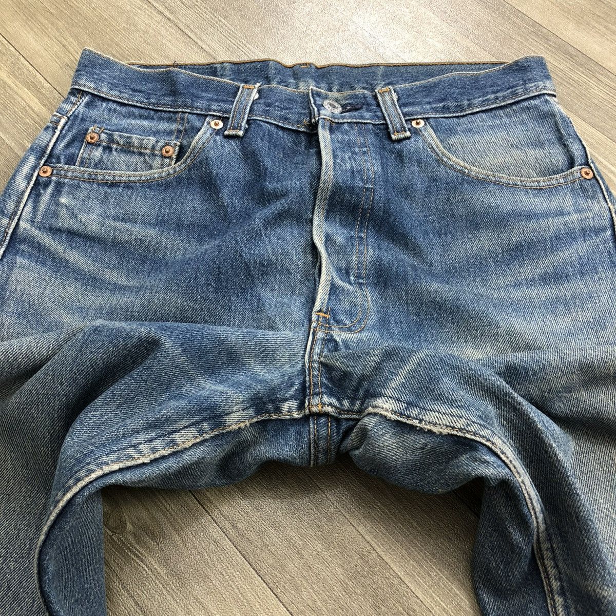 Levi's × Levi's Vintage Clothing × Vintage 🇺🇸 1990s Vintage Levis Strauss 501 #546 Faded Blue Jeans Size US 30 / EU 46 - 18 Thumbnail