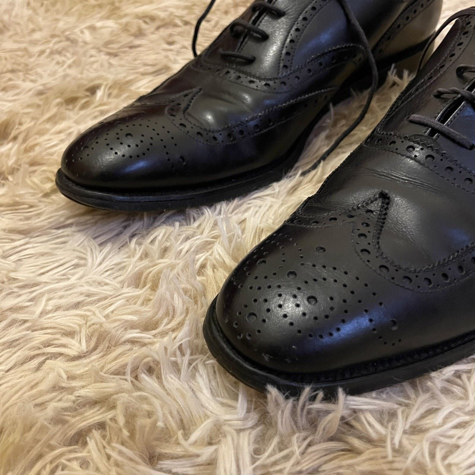 J.M. Weston JM Weston Oxfords brogues Shoes Cap Toe Black Leather Mens Size US 11 / EU 44 - 5 Thumbnail