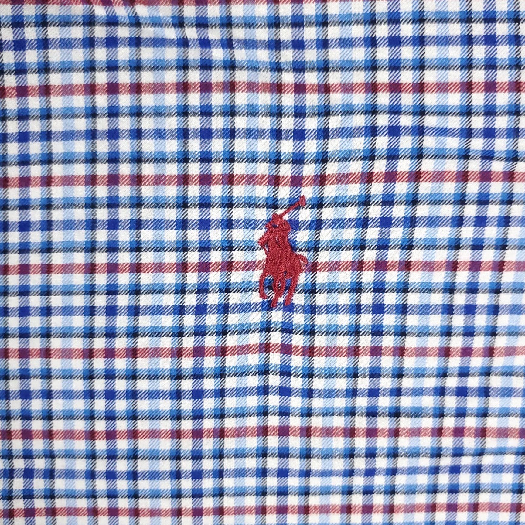 Ralph Lauren Ralph Lauren Shirt Mens XL Blue Check Pony Button-Down Long Sleeve Shirt Size US XL / EU 56 / 4 - 2 Thumbnail