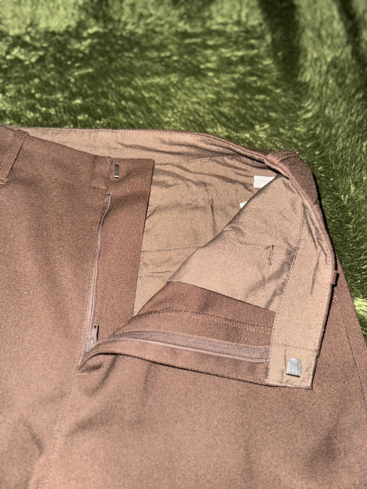 Beams Japan [S] Freak’s Store Poly viscose Slit Trousers Brown Size US 29 - 3 Thumbnail