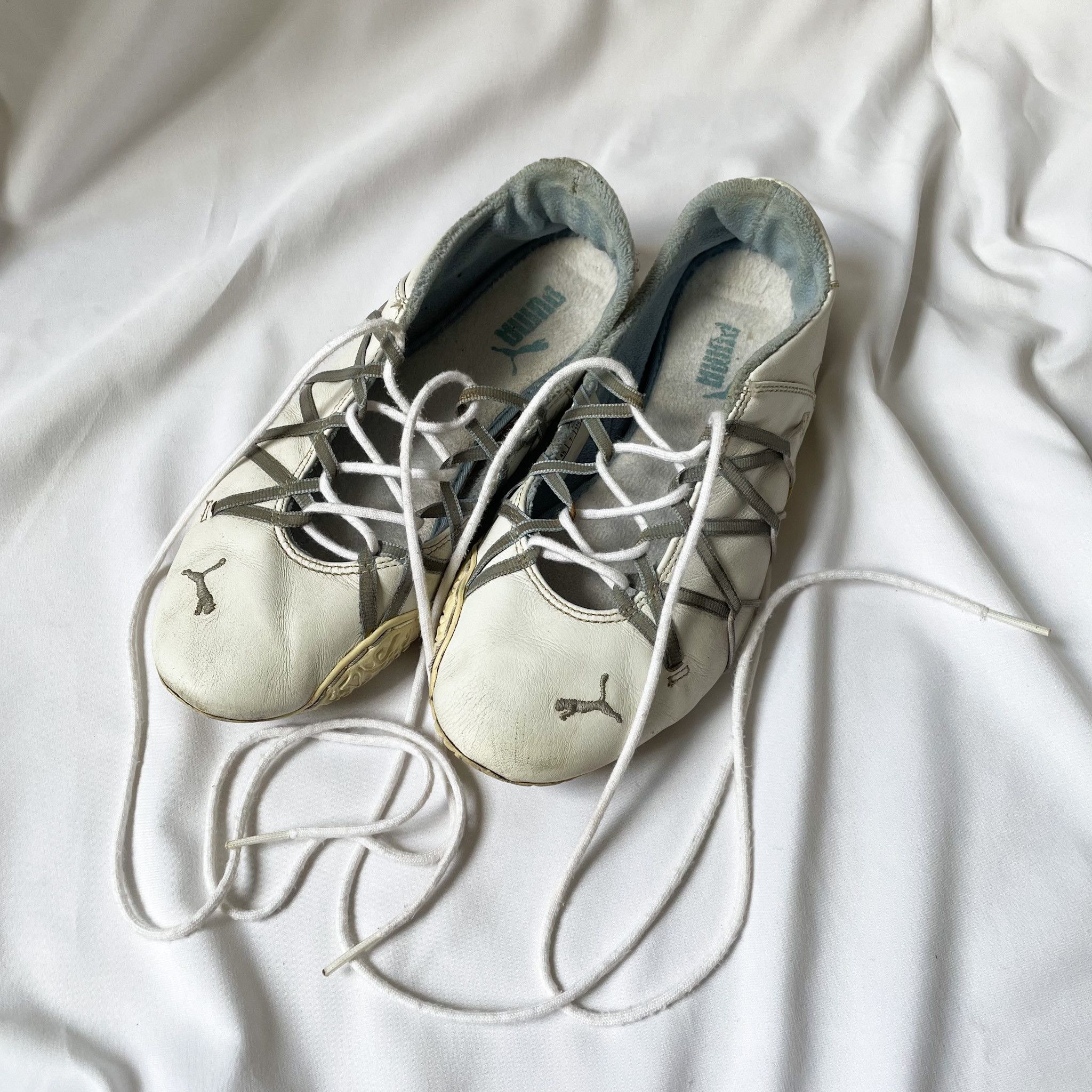 Puma × Vintage Puma Archive Ballet Laced Up Flats Size US 7 / IT 37 - 6 Thumbnail