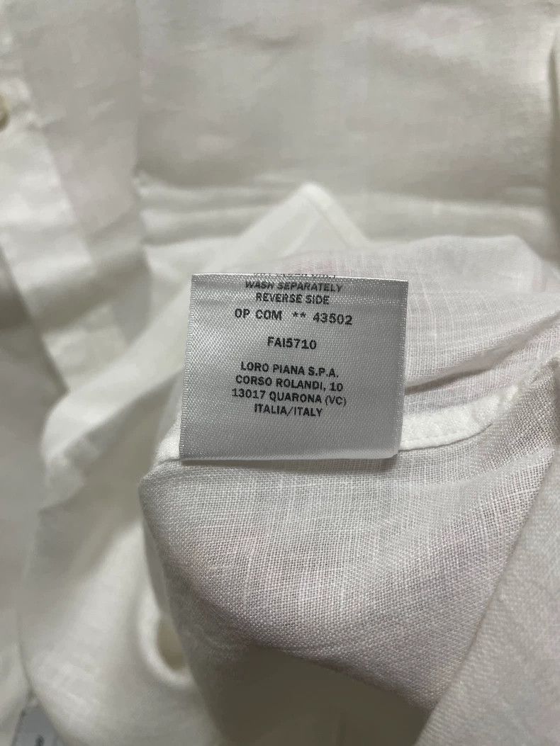 Loro Piana LORO PIANA A linen shirt Size L / US 10 / IT 46 - 7 Thumbnail