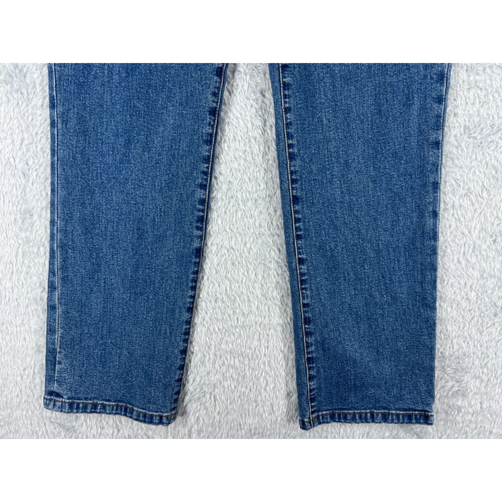 Ralph Lauren Ralph Lauren Jeans Women 4 Denim Blue Straight Leg Mid Rise 28x28 Cotton Blend 5-Pocket Distressed Pocketed Size 27" / US 4 / IT 40 - 2 Thumbnail