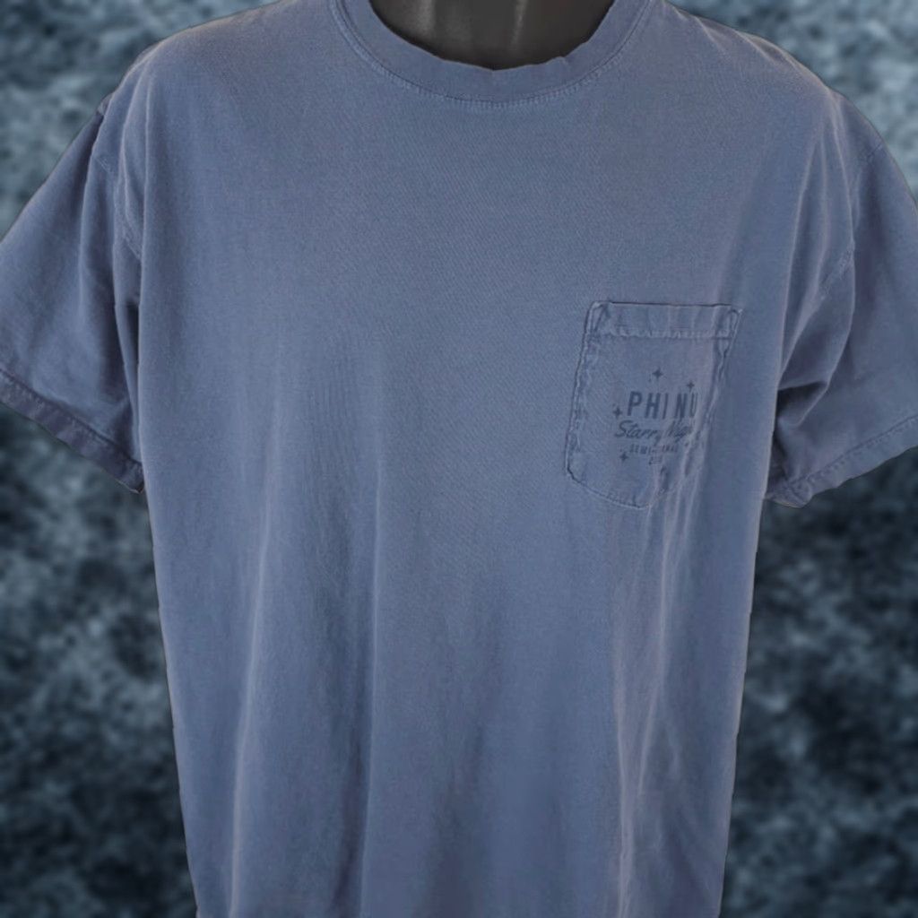 Comfort Colors Vincent Van Gogh T Shirt Mens Size Large Blue Starry Night Phi Nu Semi Formal Shirt Mens Large Blue Starry Night Phi Nu Semi Formal Size 42R - 1 Thumbnail