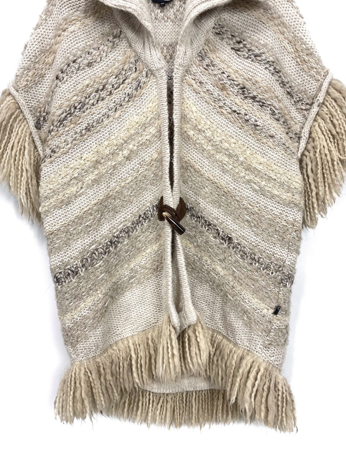 Just Cavalli Just Cavalli by Roberto Cavalli Fringe Chunky Knit Cardigan Size S / US 4 / IT 40 - 4 Thumbnail