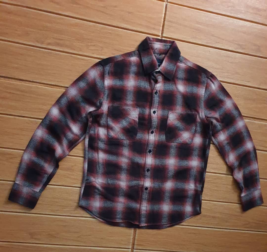 Japanese Brand 💥Collective red shadow checkered flannel shirt Size US M / EU 48-50 / 2 - 6 Thumbnail