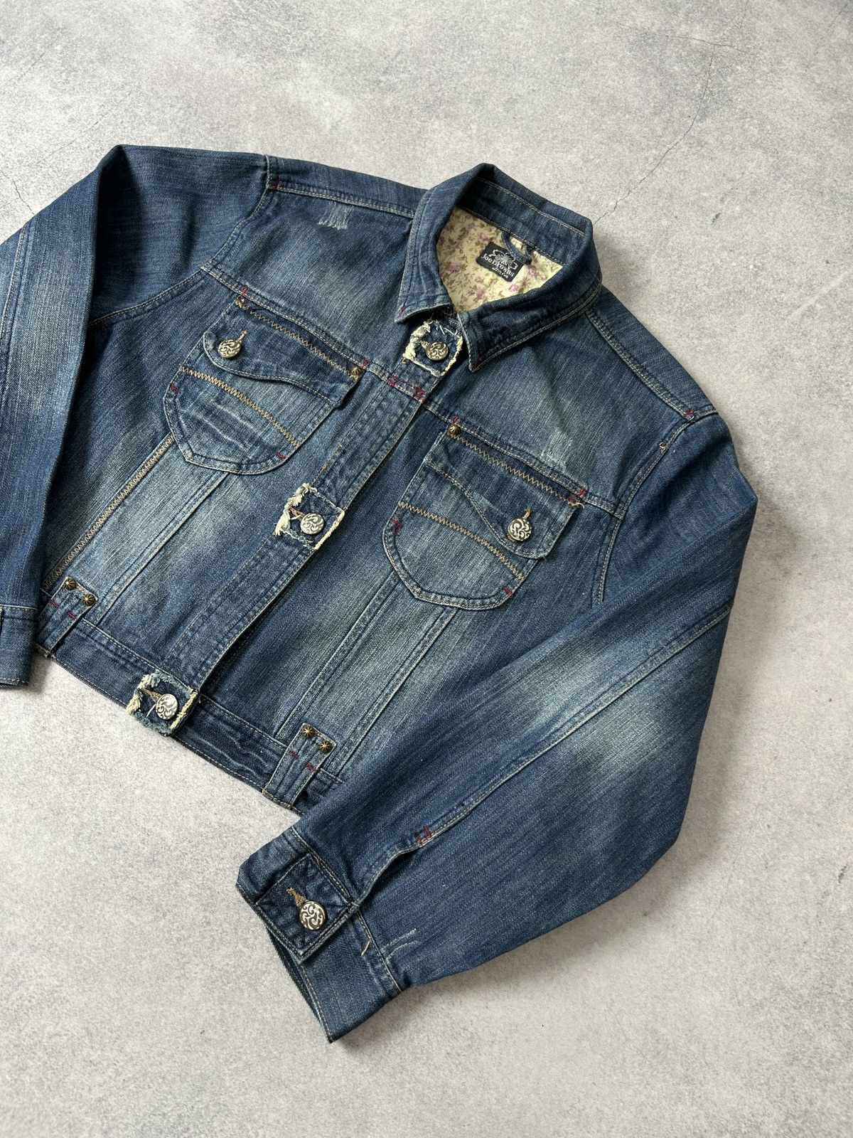 Japanese Brand Joe Browns vintage women’s Japanese style denim jacket Size M / US 6-8 / IT 42-44 - 4 Thumbnail