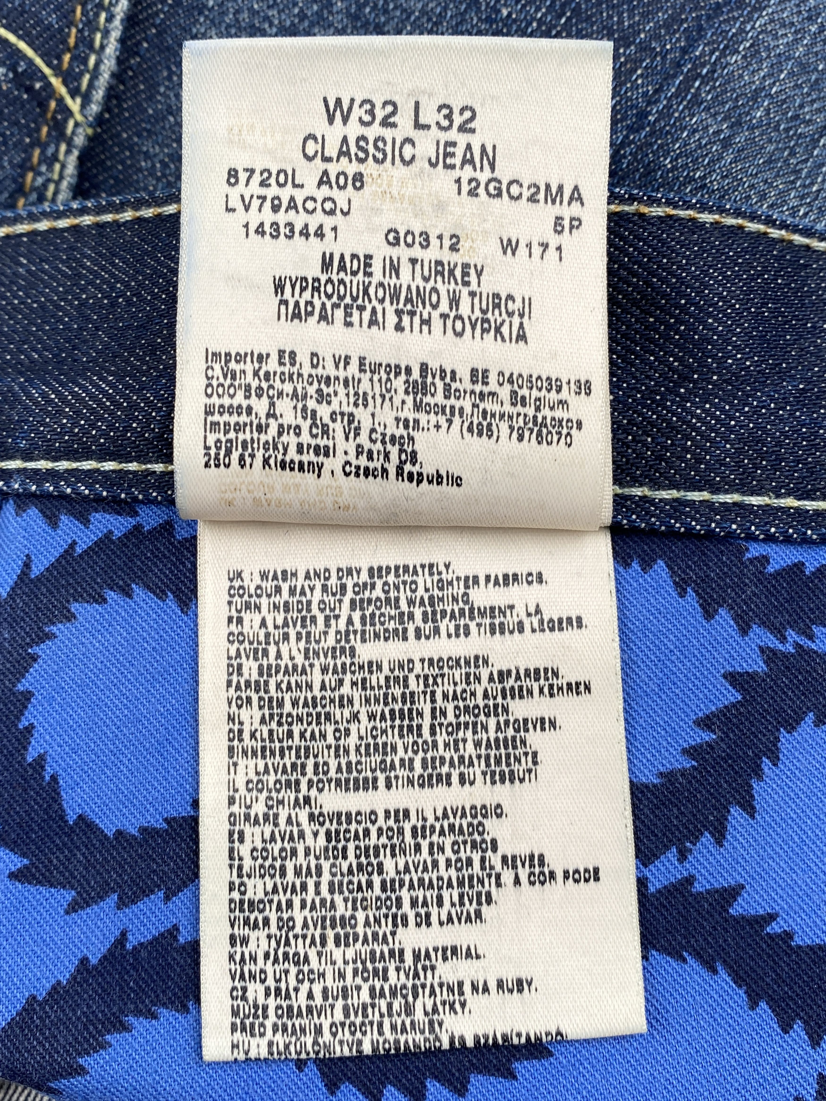 Lee × Vivienne Westwood Anglomania Classic Jean Size US 33 - 16 Thumbnail