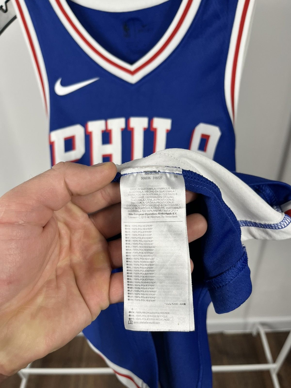 Nike Nike NBA 76ers Jimmy Butler #23 Swingman Jersey Blue Size M Size US M / EU 48-50 / 2 - 8 Thumbnail