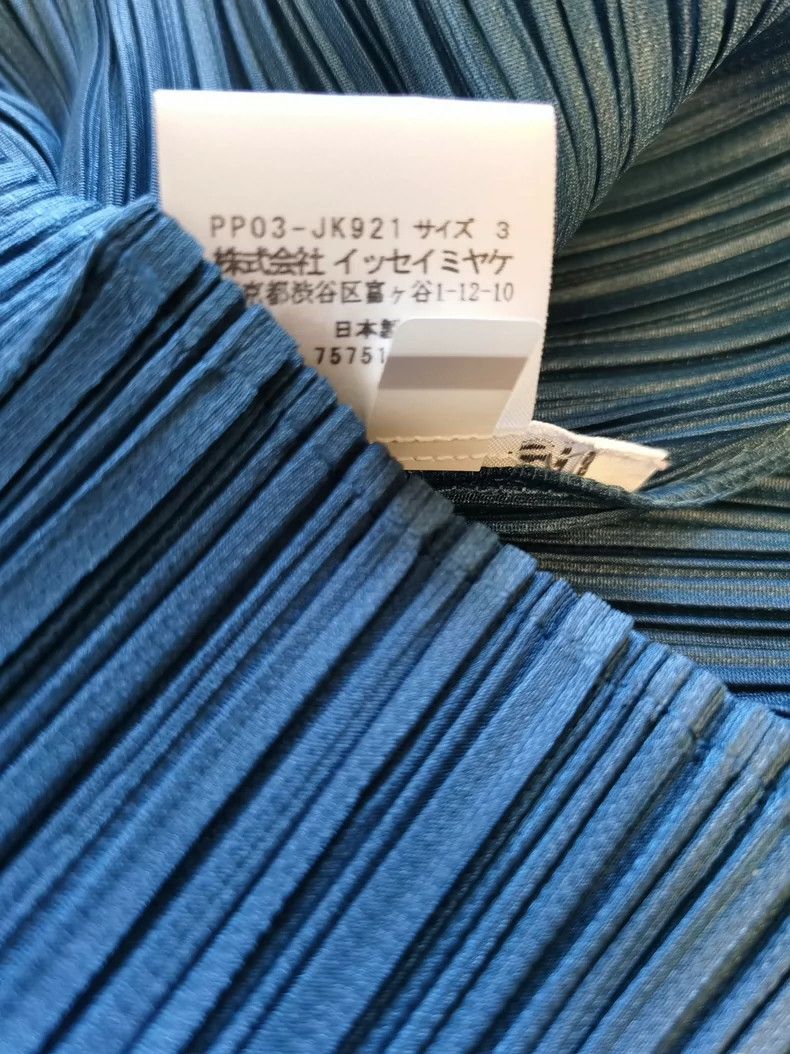 Issey Miyake issey miyake size:3 Peacock blue short sleeves 2505-Nextar Size XXS / US 00 / IT 34 - 3 Thumbnail