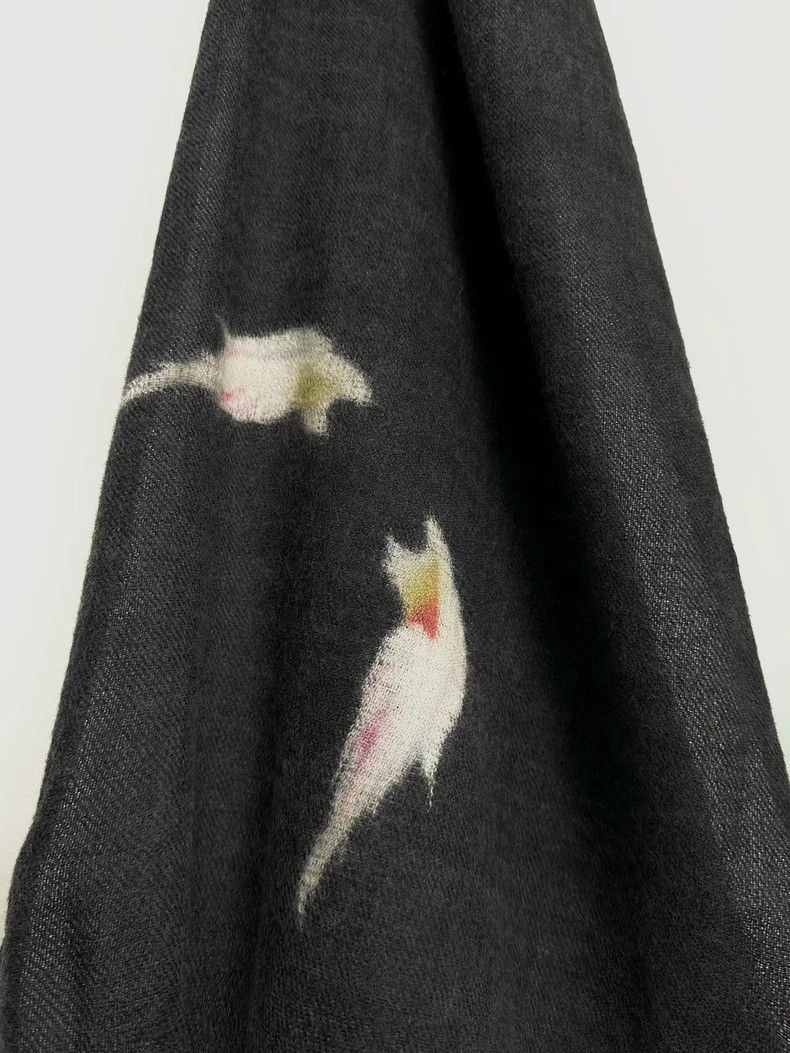 Yohji Yamamoto Yohji Yamamoto 02 Youyou Chan Dyeing Wings Scarf 2505-Nexta Size ONE SIZE - 2 Thumbnail