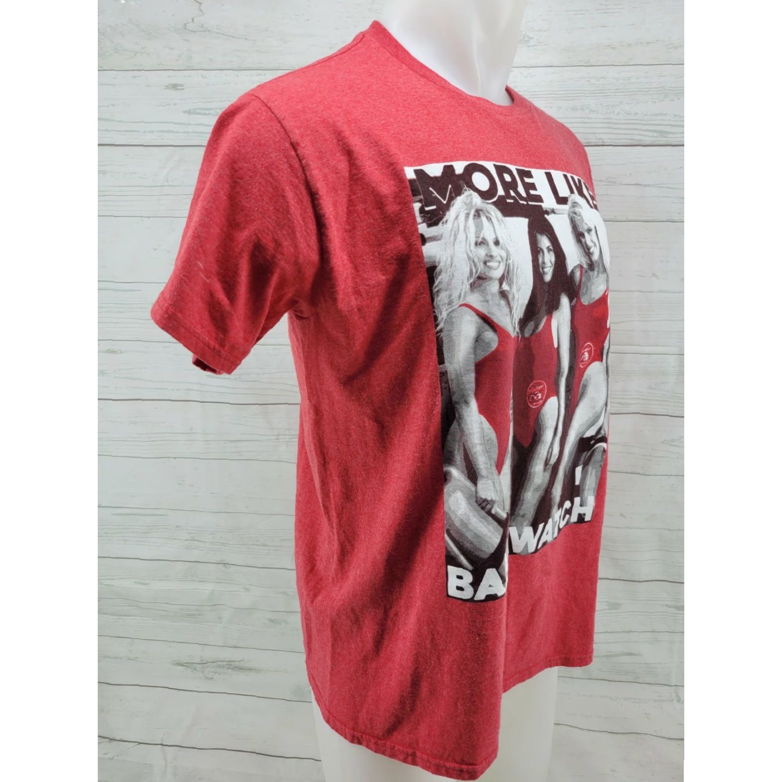 Vintage Baywatch Tee Adult Red T-Shirt L Officially Licensed Baywatch Shirt Men Graphic Tee Size L Red Baywatch Mens Size US L / EU 52-54 / 3 - 4 Thumbnail