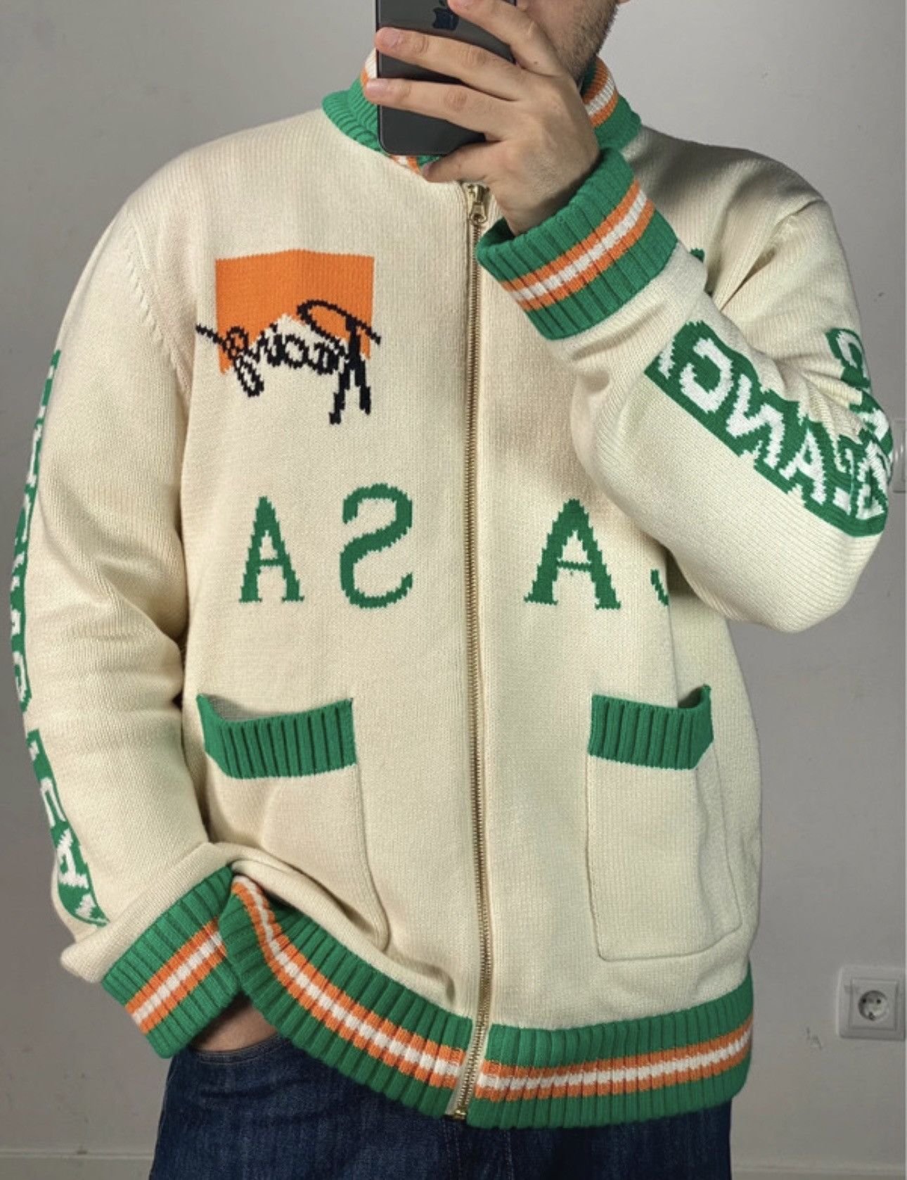 Casablanca Casablanca Racing Team Cardigan Retro Bunny Knit Size US L / EU 52-54 / 3 - 18 Thumbnail