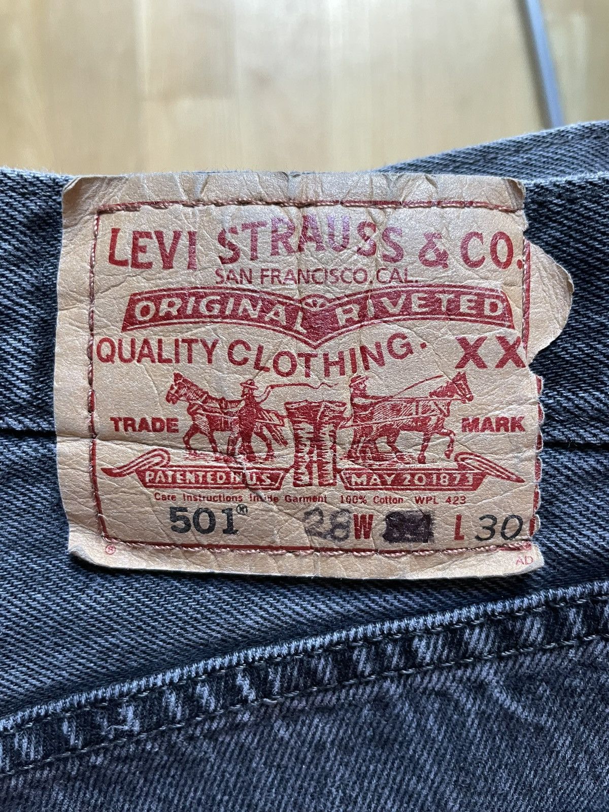 Levi's × Vintage Levi’s Authorized Vintage X Bentgablenits 501 Jeans Size US 30 / EU 46 - 4 Thumbnail