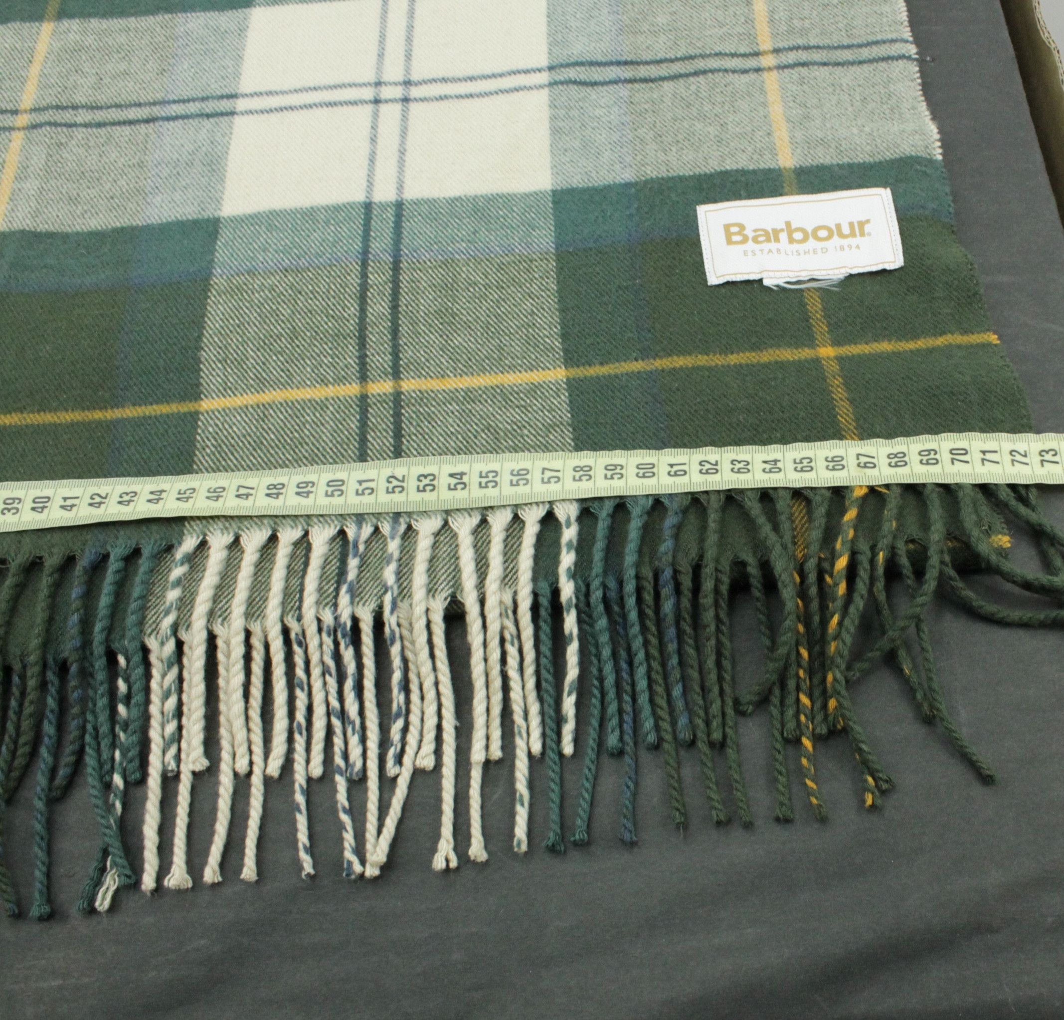 Barbour Barbour Wide Tartan Wool Wrap Scarf Size ONE SIZE - 5 Thumbnail