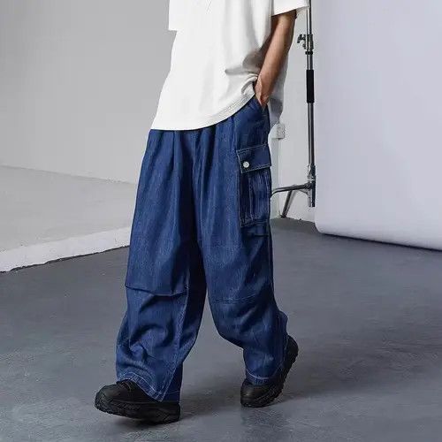 Japanese Brand 21SS Indigo Union Japan Blue Denim Worker Outdoor Pants Size US 32 / EU 48 - 3 Thumbnail