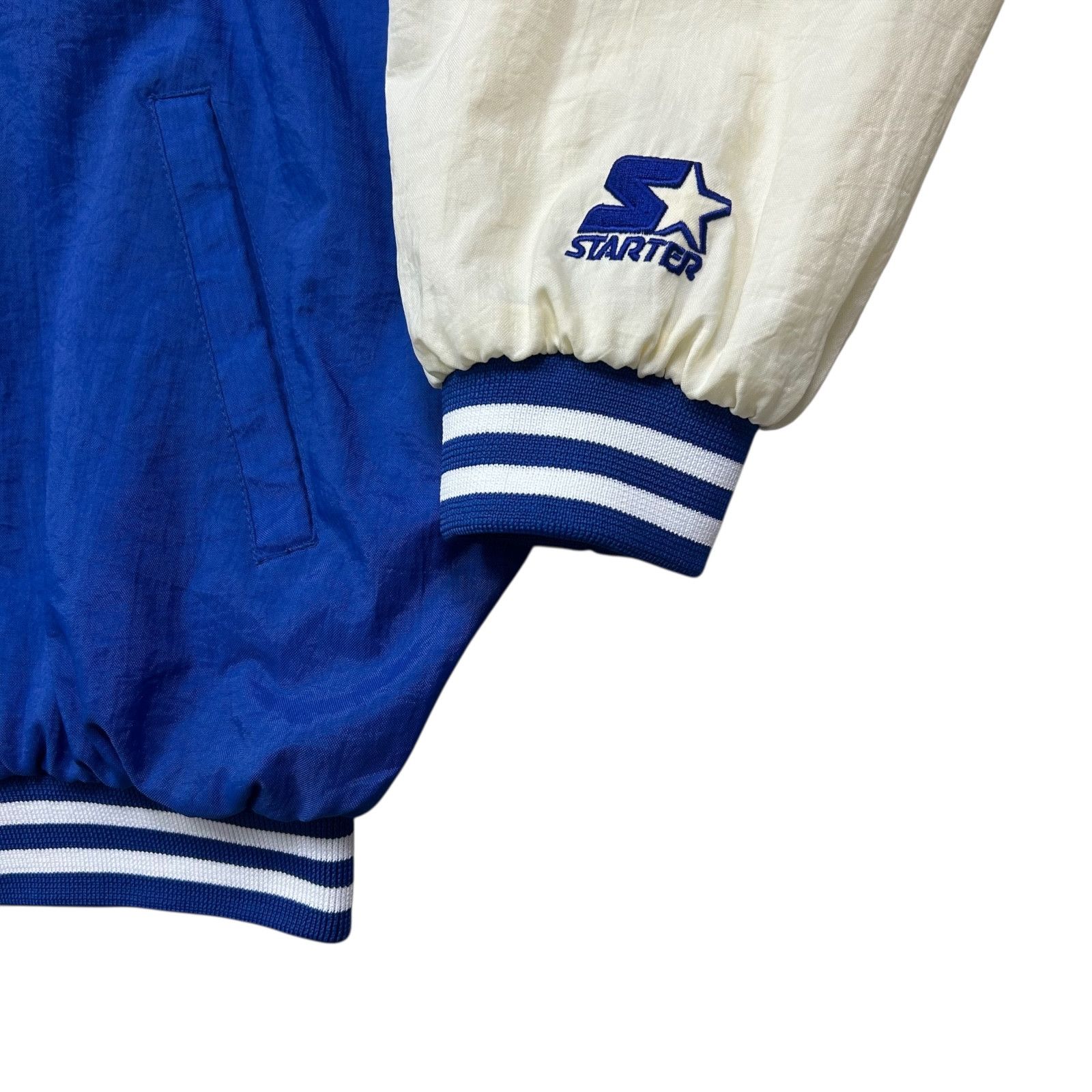 MLB VTG 90s LOS ANGELES DODGERS STARTER NYLON JACKET SLEEVE LOGO Size US XL / EU 56 / 4 - 4 Thumbnail