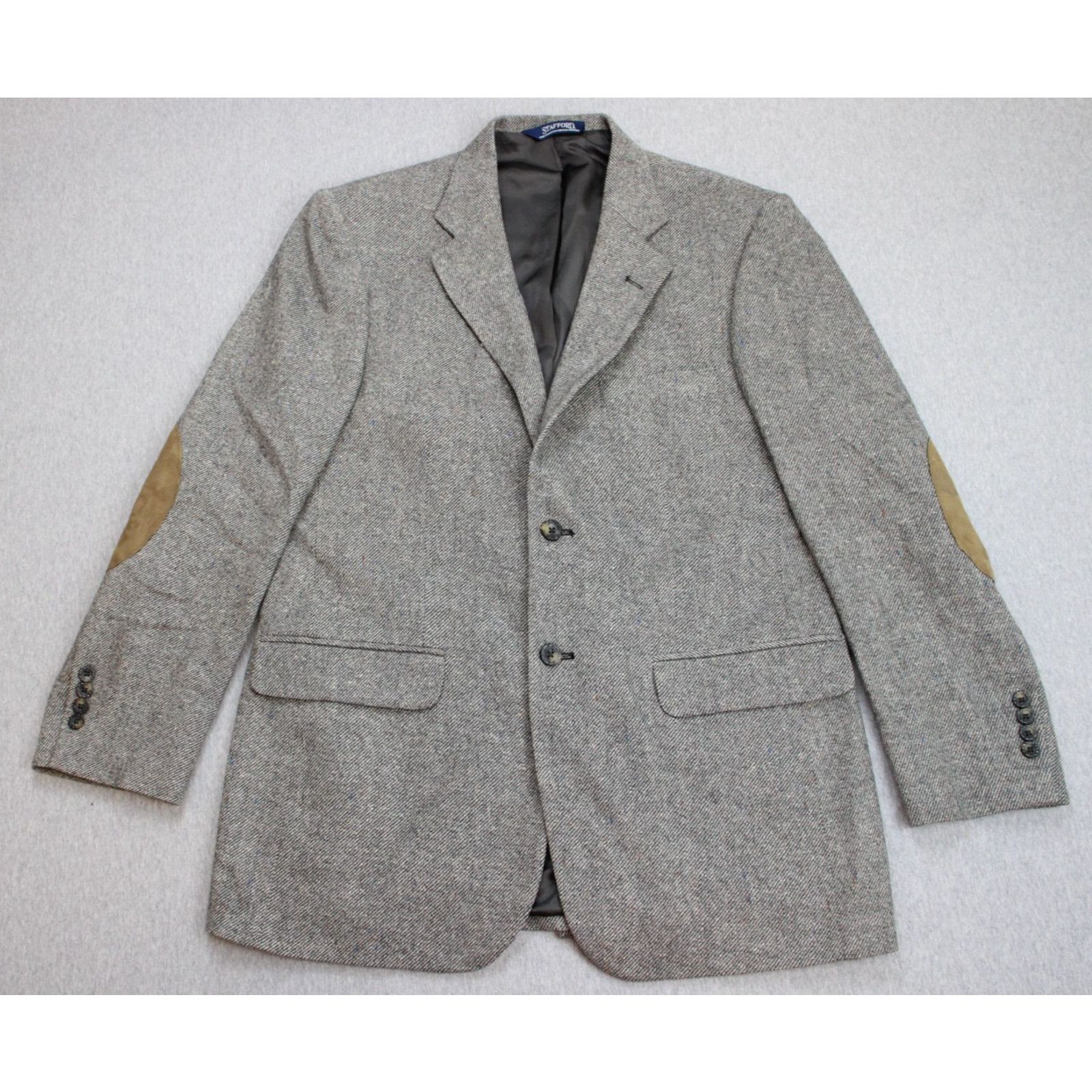 Stafford Stafford Blazer Men's Size 40S Single Breasted Notch Lapel Size 40S - 2 Thumbnail