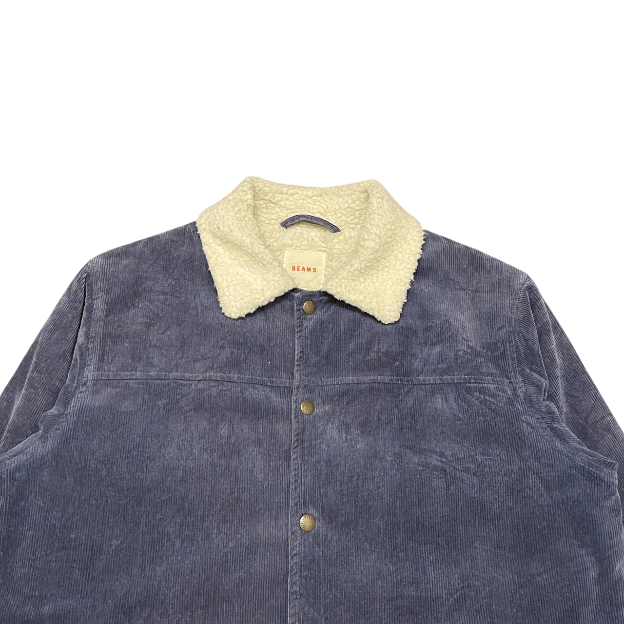 Beams Japan Beams Corduroy Boa Sherpa Snap Button Jacket Size US M / EU 48-50 / 2 - 2 Thumbnail