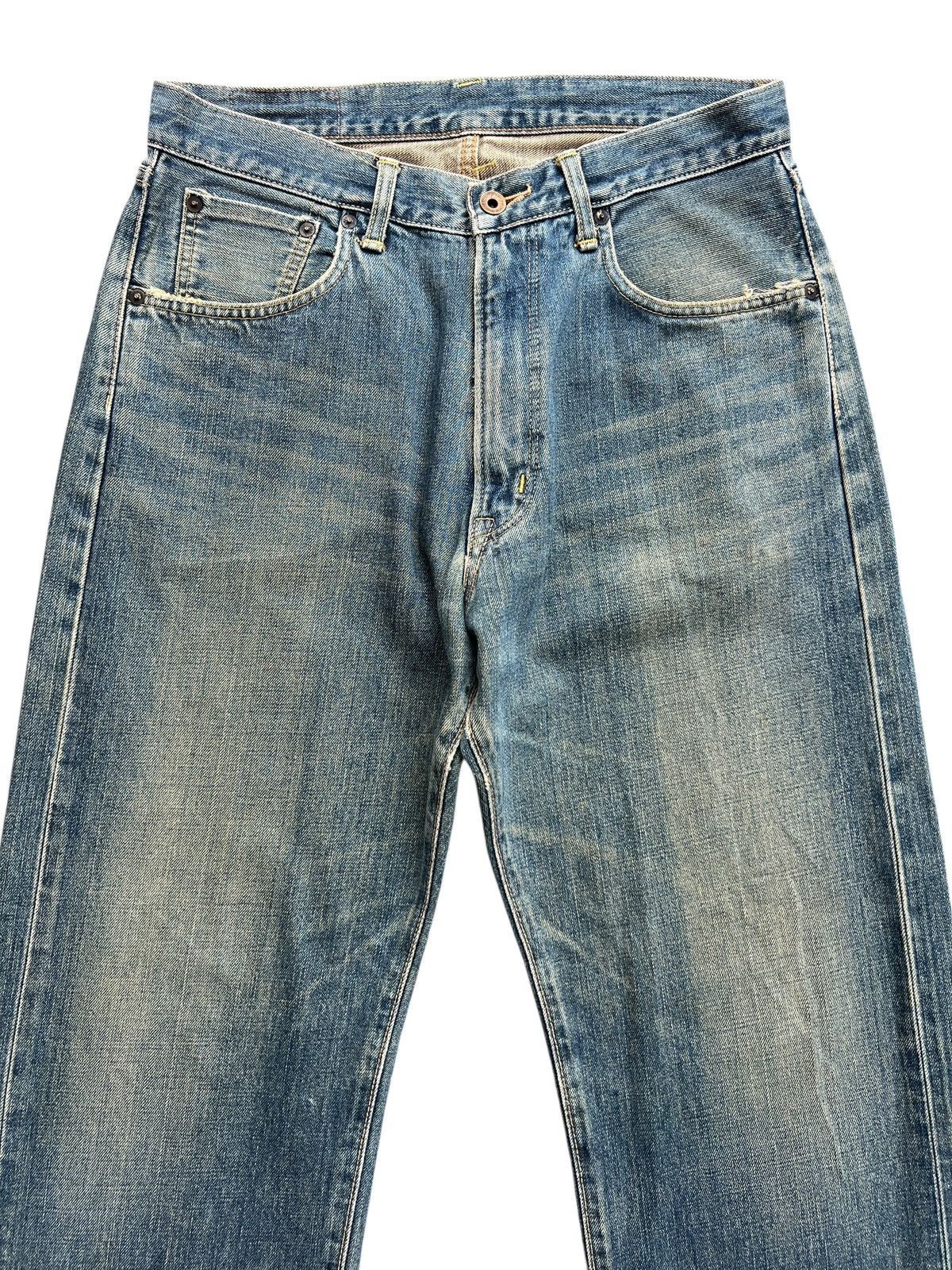 Edwin Vintage Edwin 505 Distressed Mudwash Selvedge Denim 32x30 Size US 32 / EU 48 - 4 Thumbnail