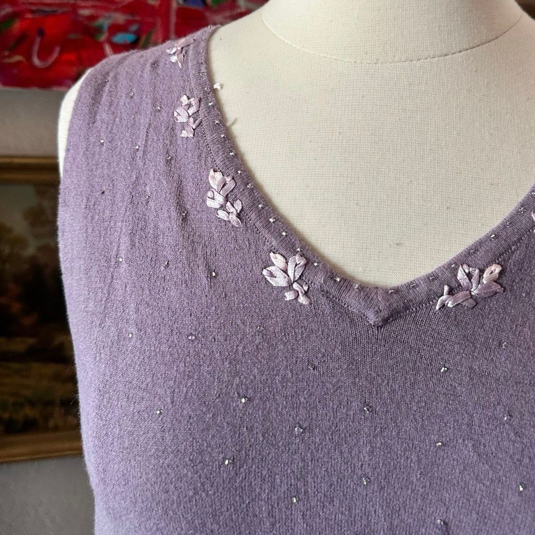 Other jonathan martin purple sweater vest tank top Size L / US 10 / IT 46 - 2 Thumbnail