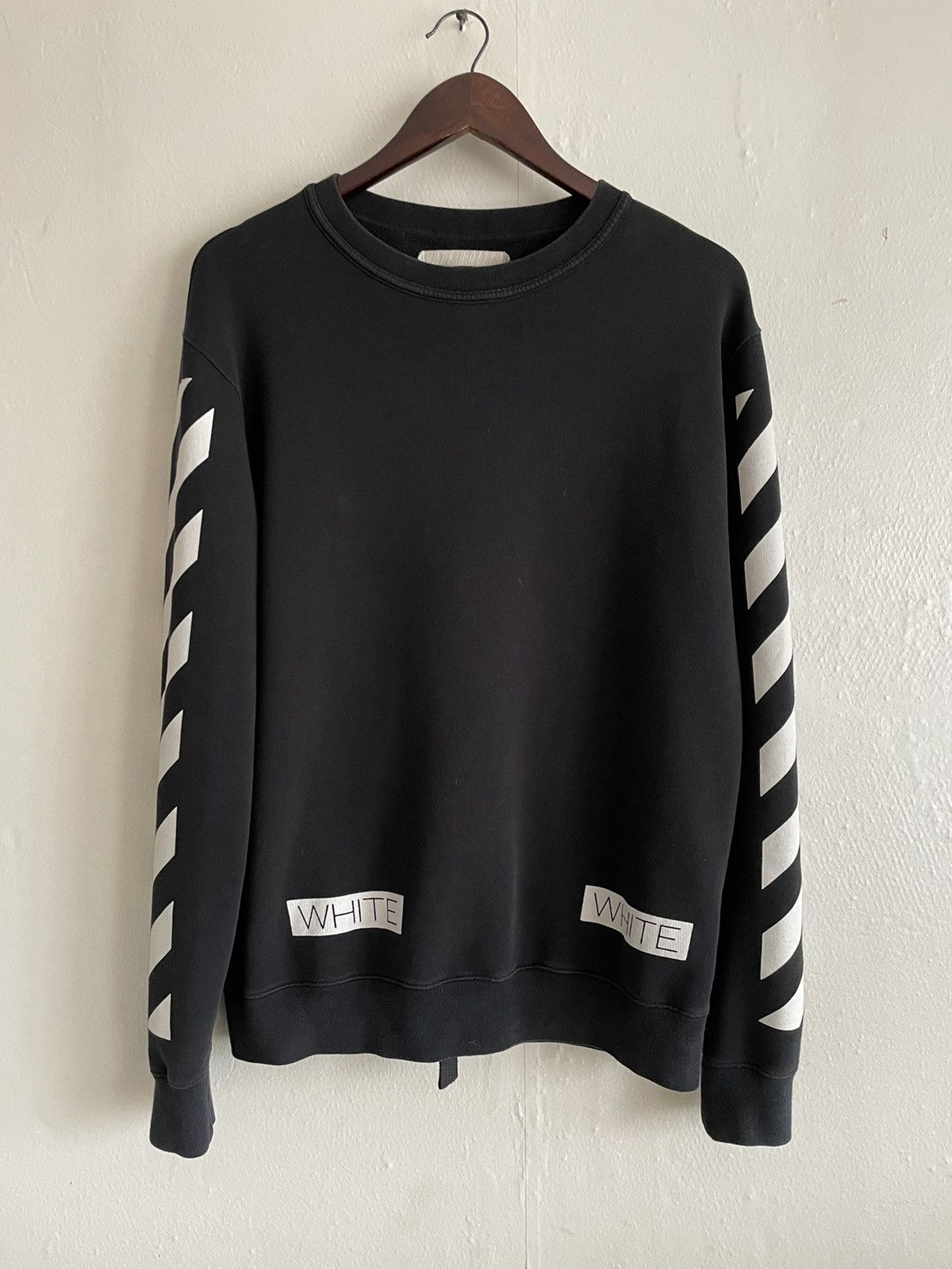 Off-White Off-White Blue Collar Sweatshirt Diagonals Crewneck Jumper Size US S / EU 44-46 / 1 - 2 Thumbnail