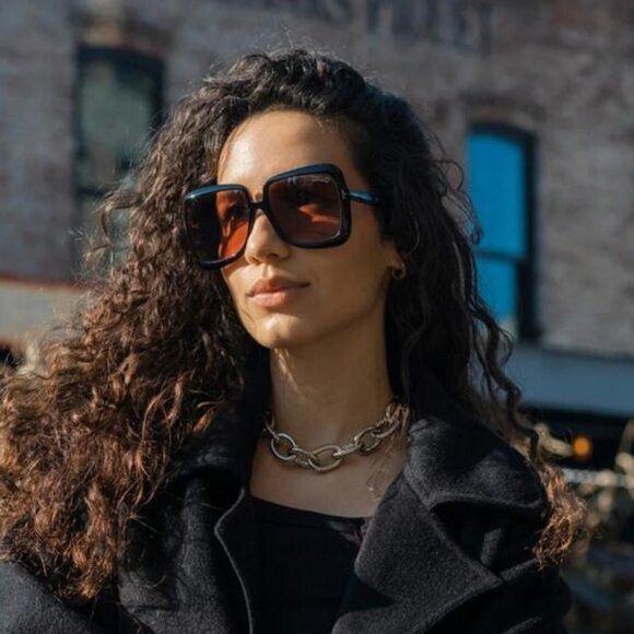 Tom Ford Tom Ford Lorelai FT1156 52E Sunglasses Havana Square Frame Size ONE SIZE - 2 Thumbnail