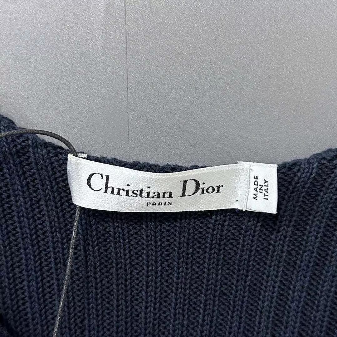 Dior Dior Navy Collar Logo Striped Knit Sweater Size 40 Size M / US 6-8 / IT 42-44 - 5 Thumbnail