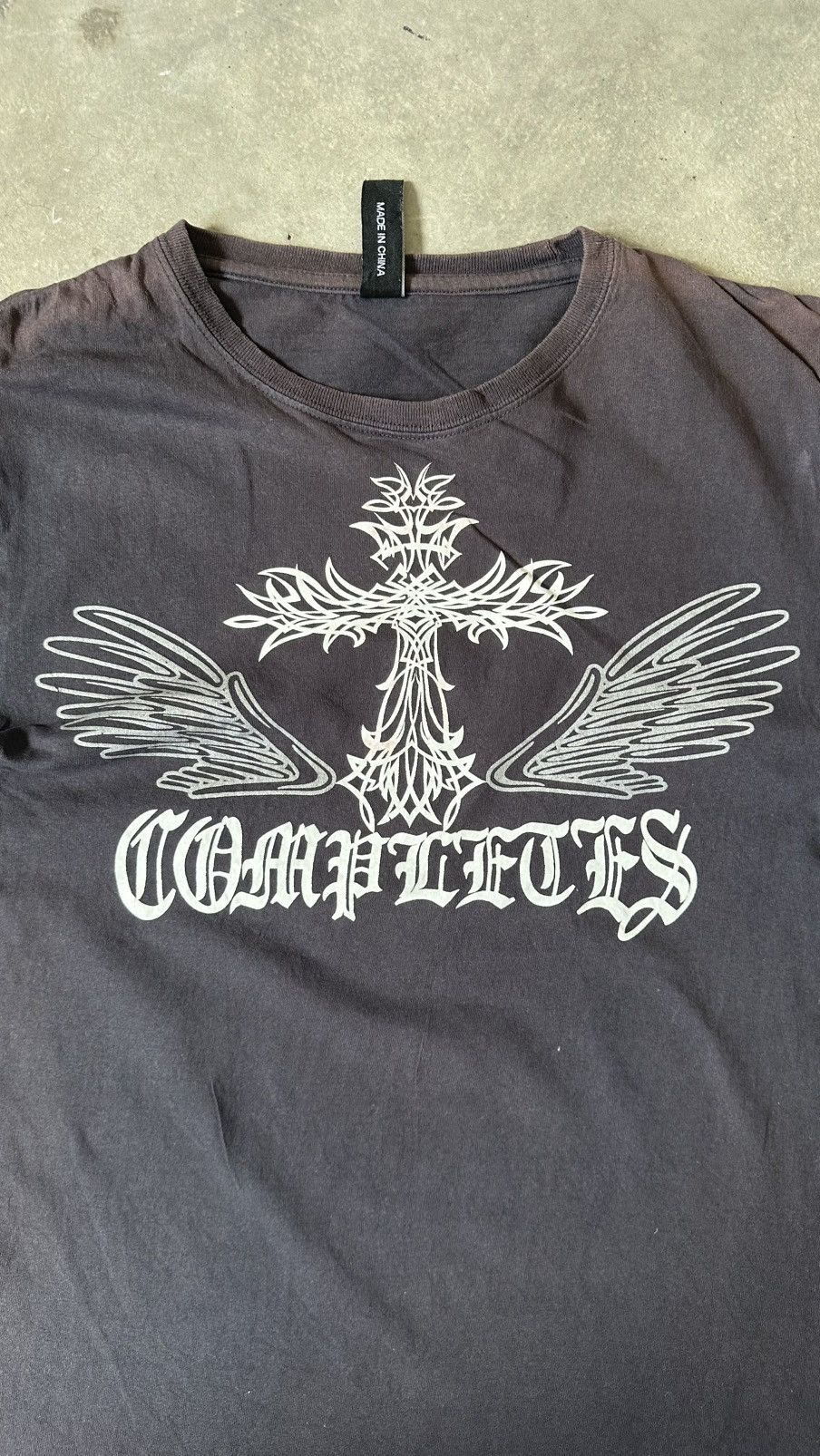 Japanese Brand THE BREAKERS AFLLICTION POEMS JAPANESE CROSS TEE Size US M / EU 48-50 / 2 - 2 Thumbnail