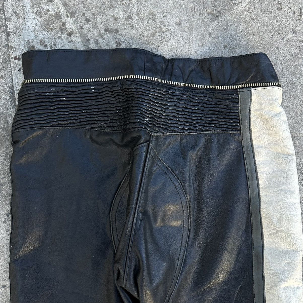Vintage Vintage Moto Leather Pants Size 34 Style USA 90s Y2K Size US 34 / EU 50 - 8 Thumbnail