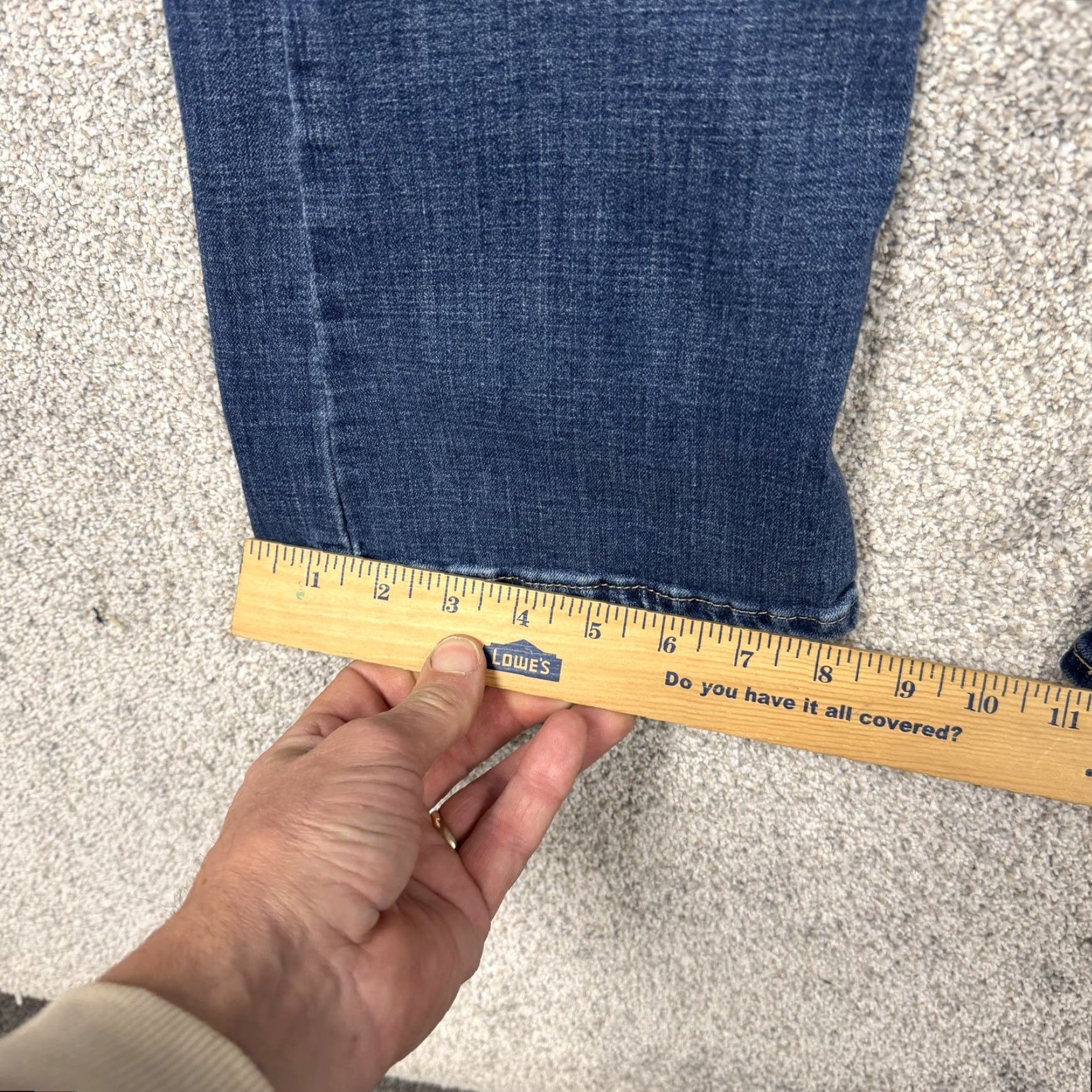 Levi's Levi’s Classic Bootcut Jeans Womens 8 Dark Wash Blue Stretch Denim Mid Rise Jeans Women Size 40" / US 18 - 3 Thumbnail