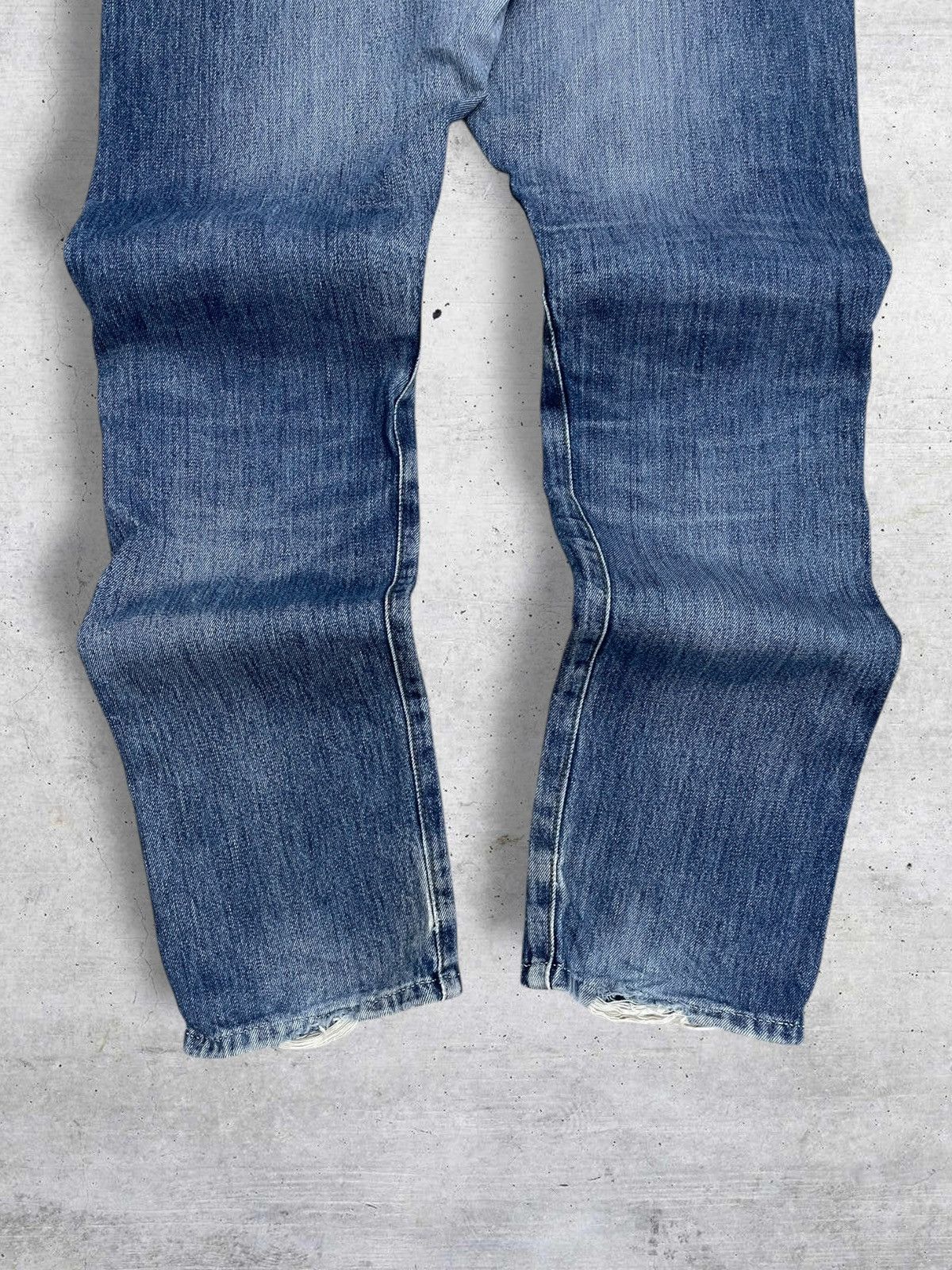 Levi's Vintage Clothing VINTAGE 501 LEVIS USA DESIGNER 90S DISTRESSED INDIGO DENIM Size US 31 - 10 Thumbnail