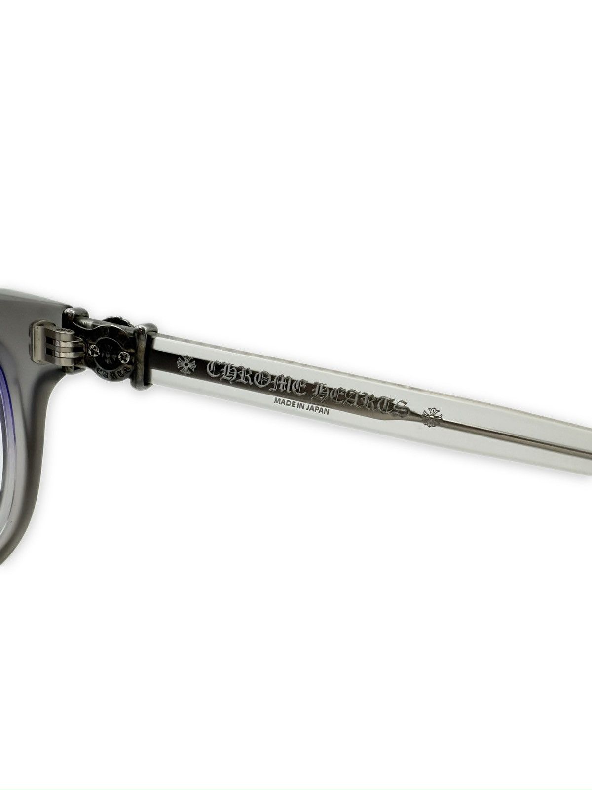 Chrome Hearts Chrome Hearts ‘Grim’ Oval Transparent Prescription Glasses Size ONE SIZE - 4 Thumbnail