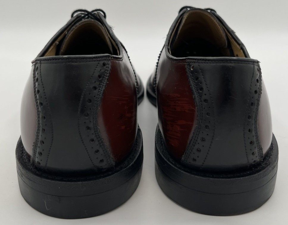 Johnston & Murphy Johnston & Murphy Aristocraft Two-Tone Oxblood Black 10B Size US 10 / EU 43 - 4 Thumbnail