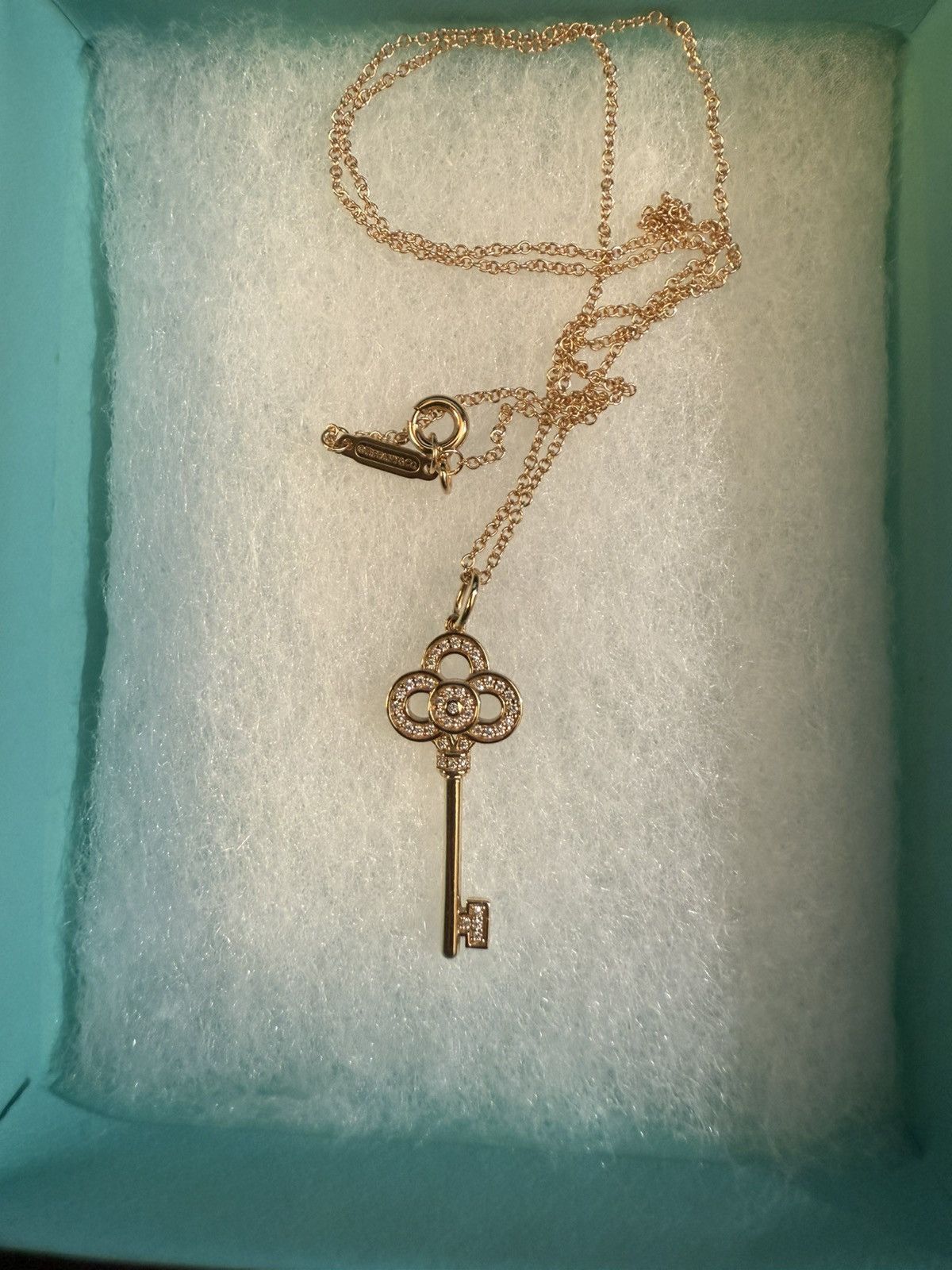 Tiffany & Co. Mini Crown Key Pendant in Yellow Gold with Diamonds Size ONE SIZE - 2 Thumbnail