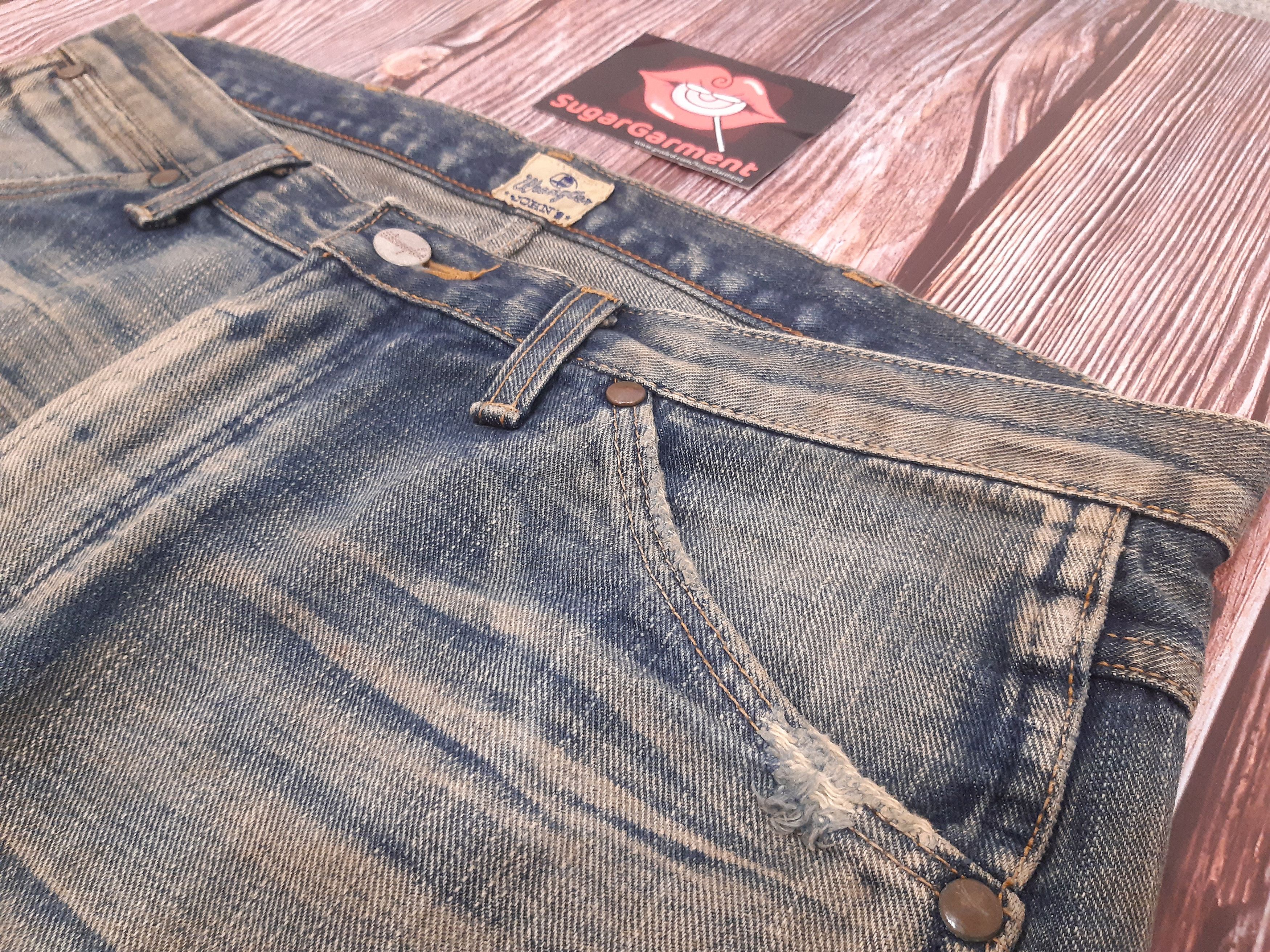 Japanese Brand Bootcut Flare Jeans Wrangler Vintage Size US 35 - 5 Thumbnail