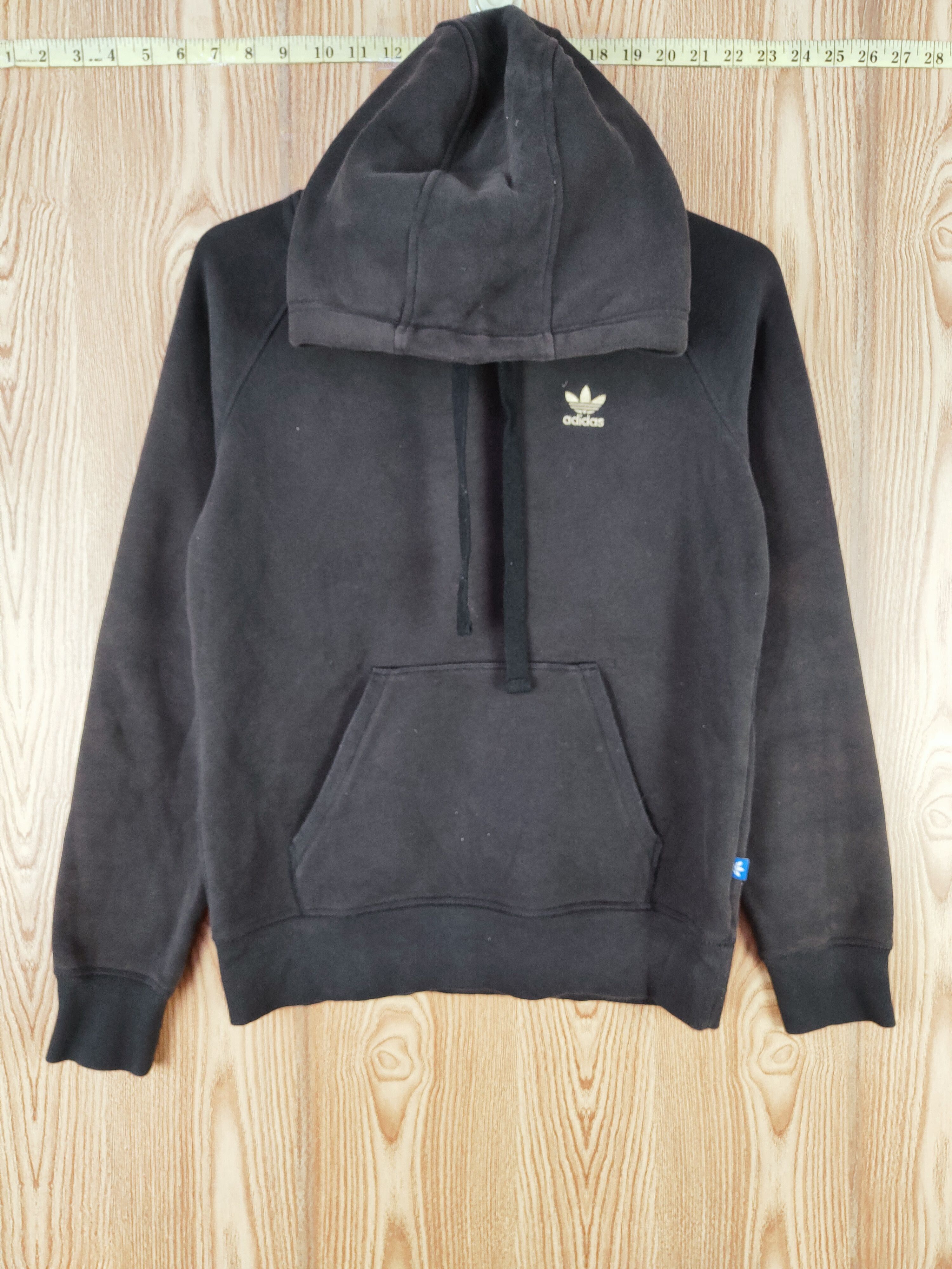 Adidas DL Adidas vintage Black Faded Hoodie Sweatshirts #W252 Size US XS / EU 42 / 0 - 1 Thumbnail