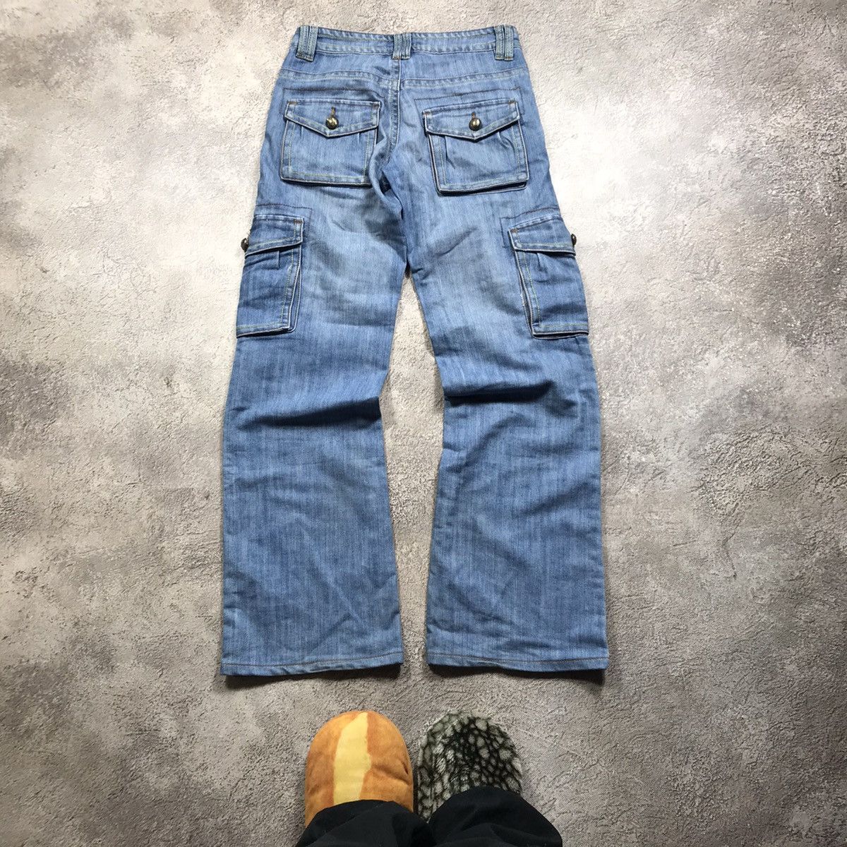 Vintage Vintage 90s Baggy Cargo Pants Wide Leg Streetwear Y2K 28 Size US 28 / EU 44 - 7 Thumbnail